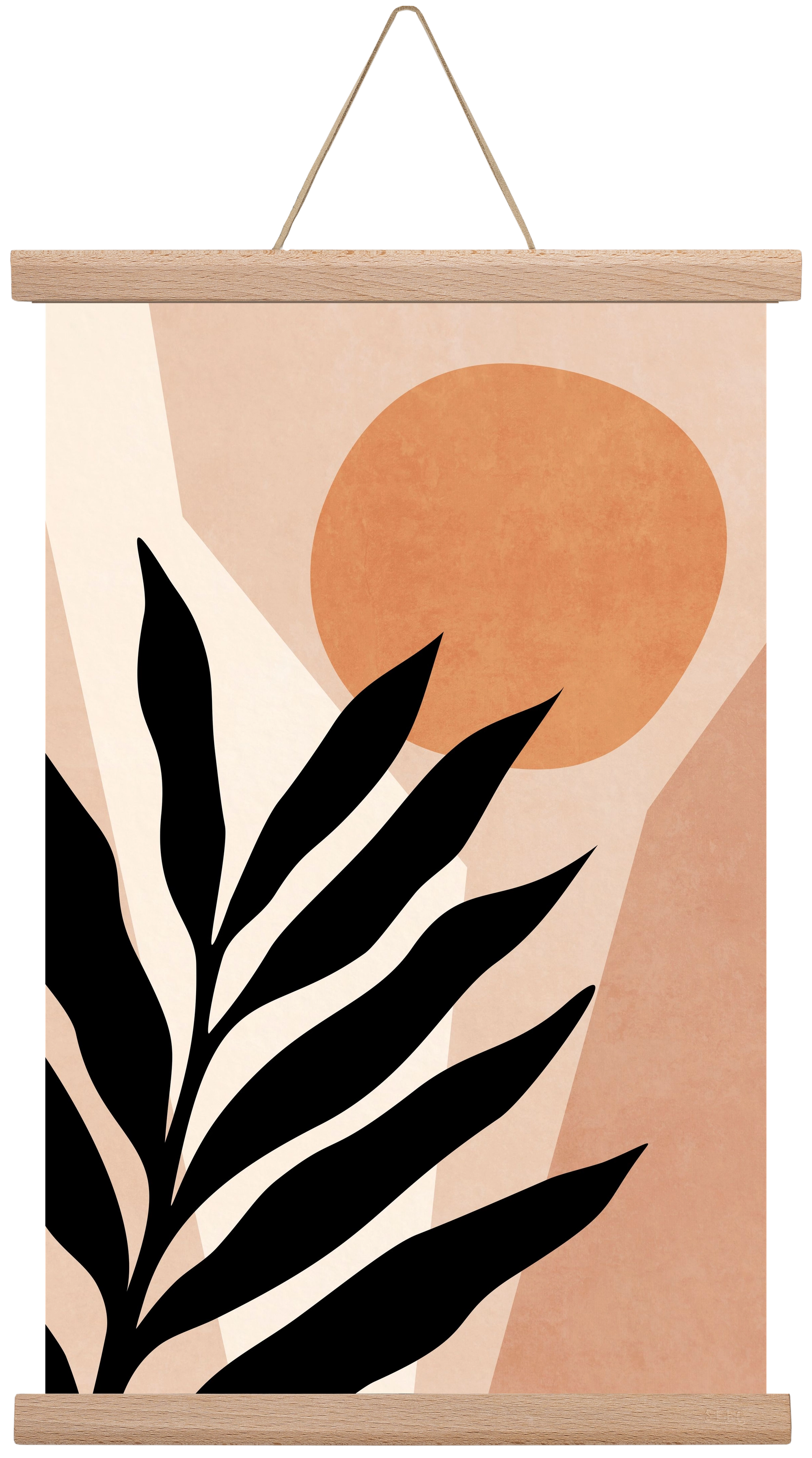 MINIMAL TROPICAL LEAF 01, 30x45 cm (30x45 cm), Tölgy akasztó