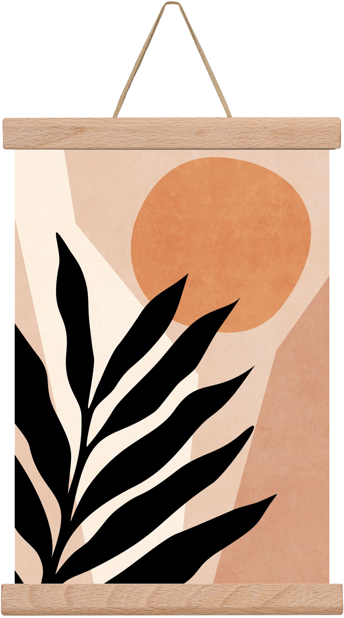 MINIMAL TROPICAL LEAF 01, 20x30 cm (20x30 cm), Tölgy akasztó