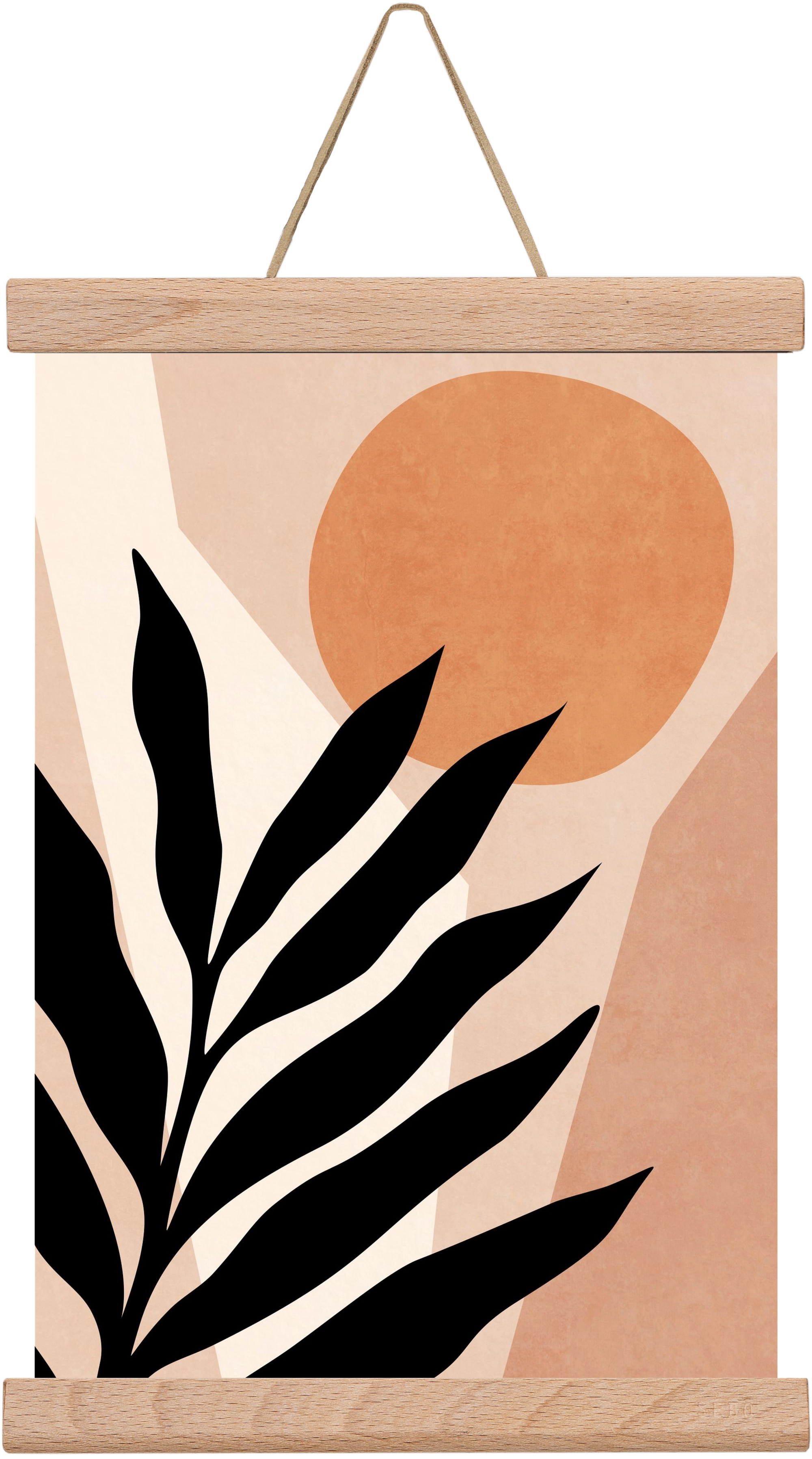 MINIMAL TROPICAL LEAF 01, 20x30 cm (20x30 cm), Tölgy akasztó