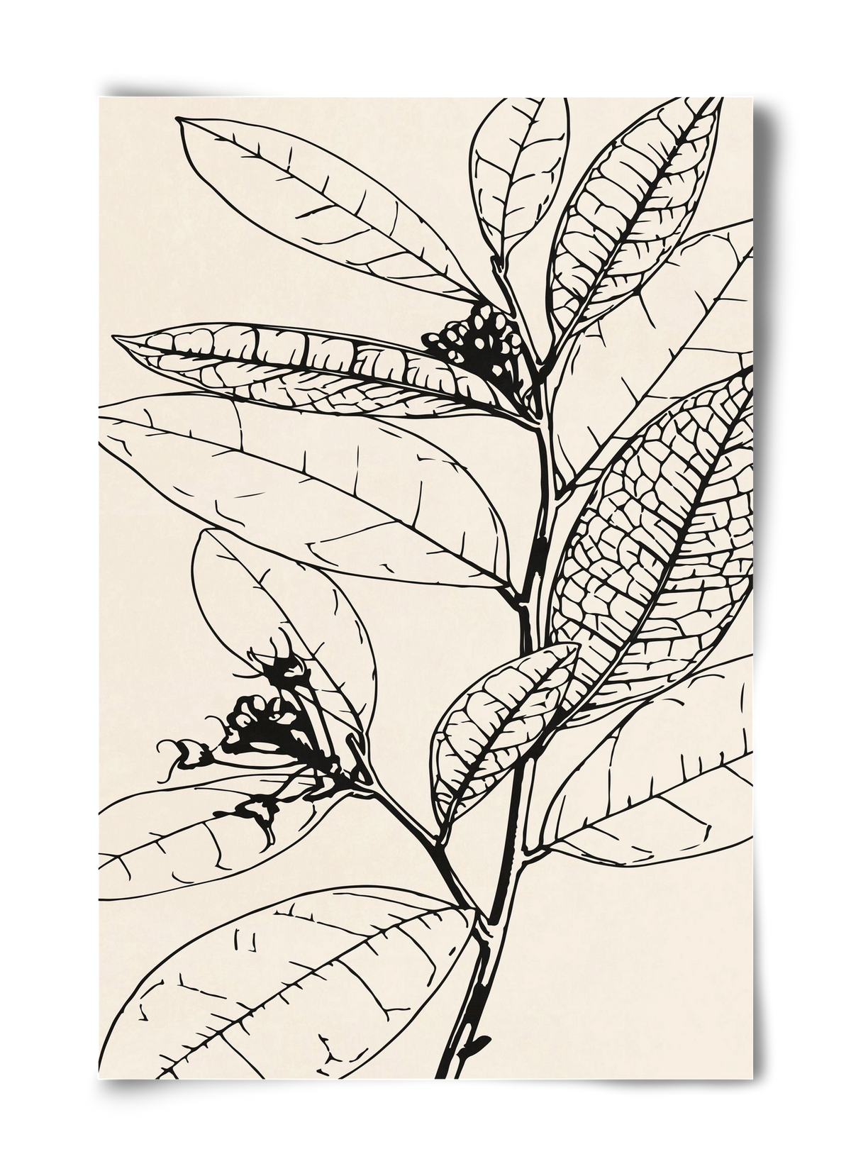 MINIMAL PLANT 02, 40x60 cm, Keret nélkül