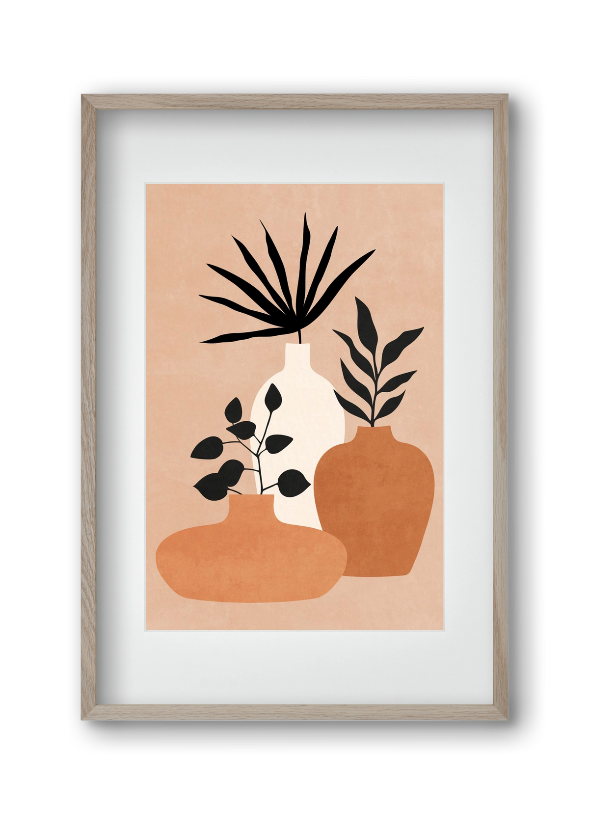 MINIMAL ART 02, 30x45 cm (20x30 cm), Tölgy keret, paszpartuval