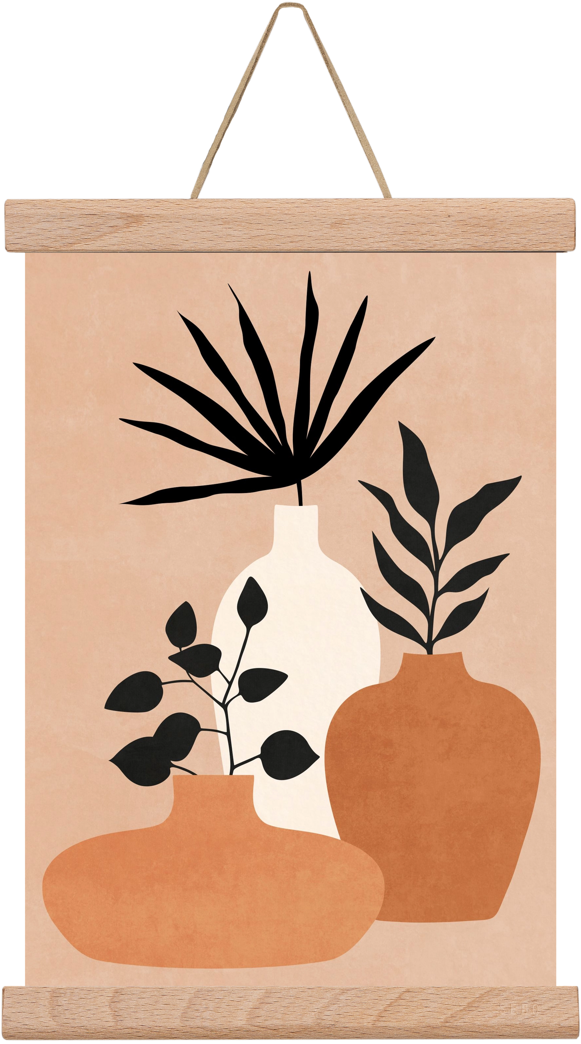 MINIMAL ART 02, 20x30 cm (20x30 cm), Tölgy akasztó