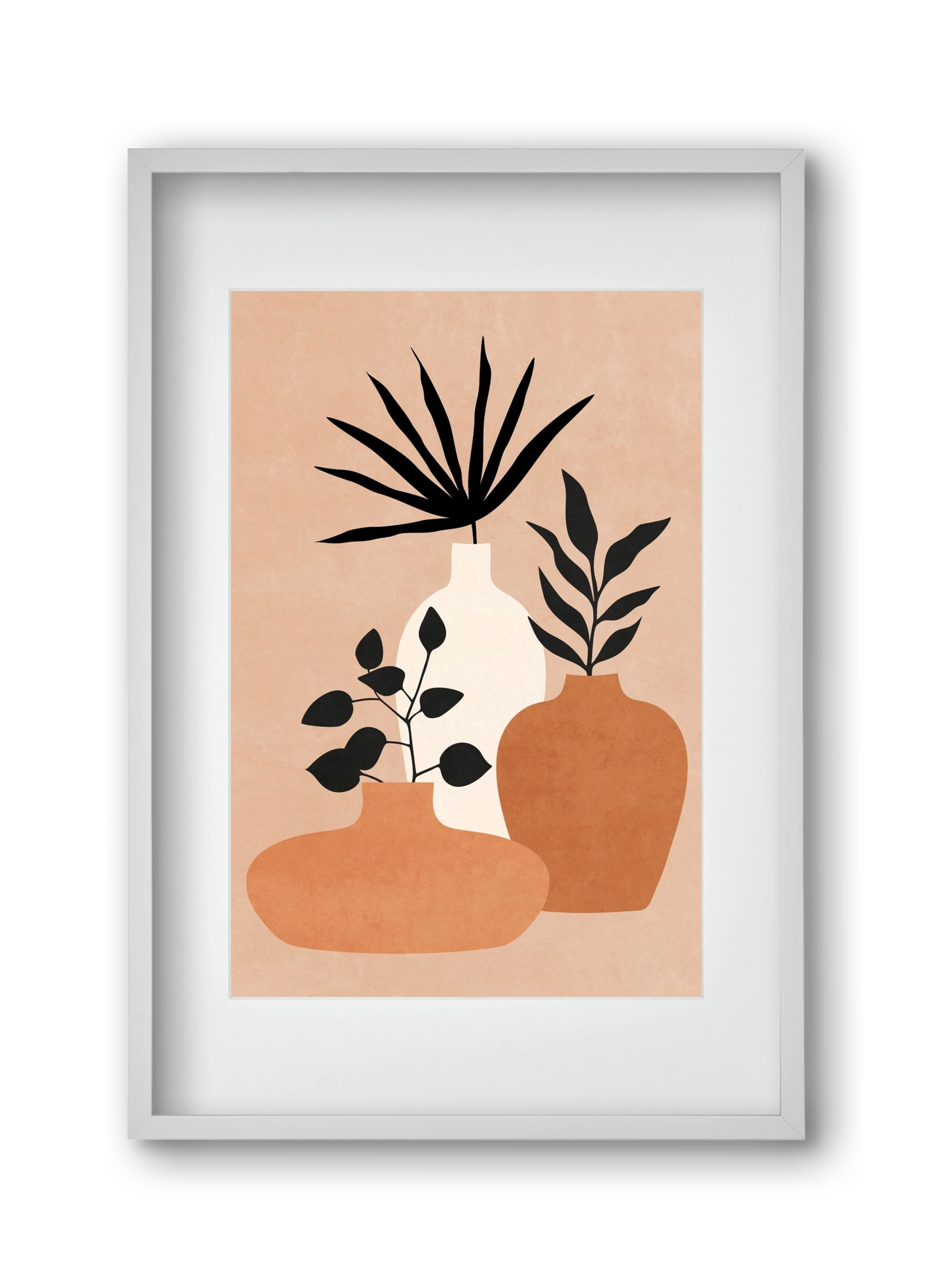 MINIMAL ART 02, 30x45 cm (20x30 cm), Fehér keret, paszpartuval