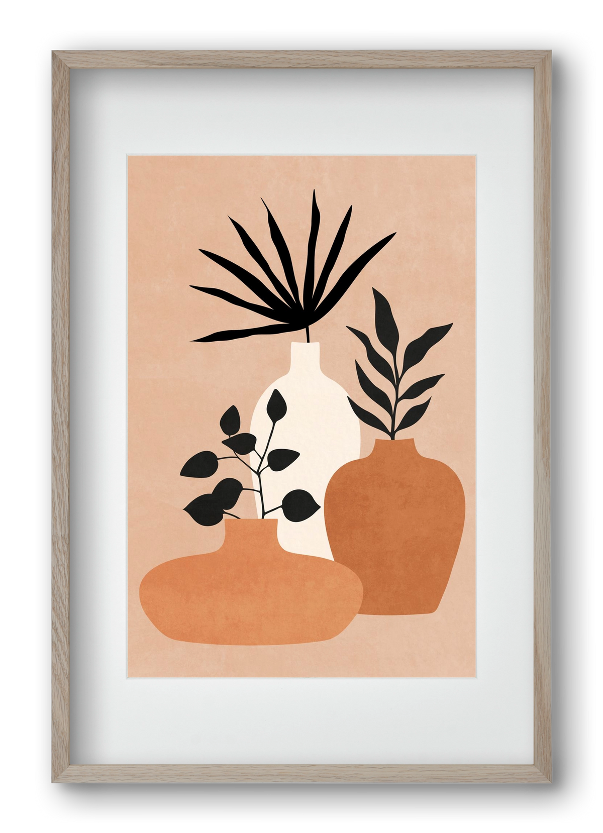 MINIMAL ART 02, 40x60 cm (30x45 cm), Tölgy keret, paszpartuval