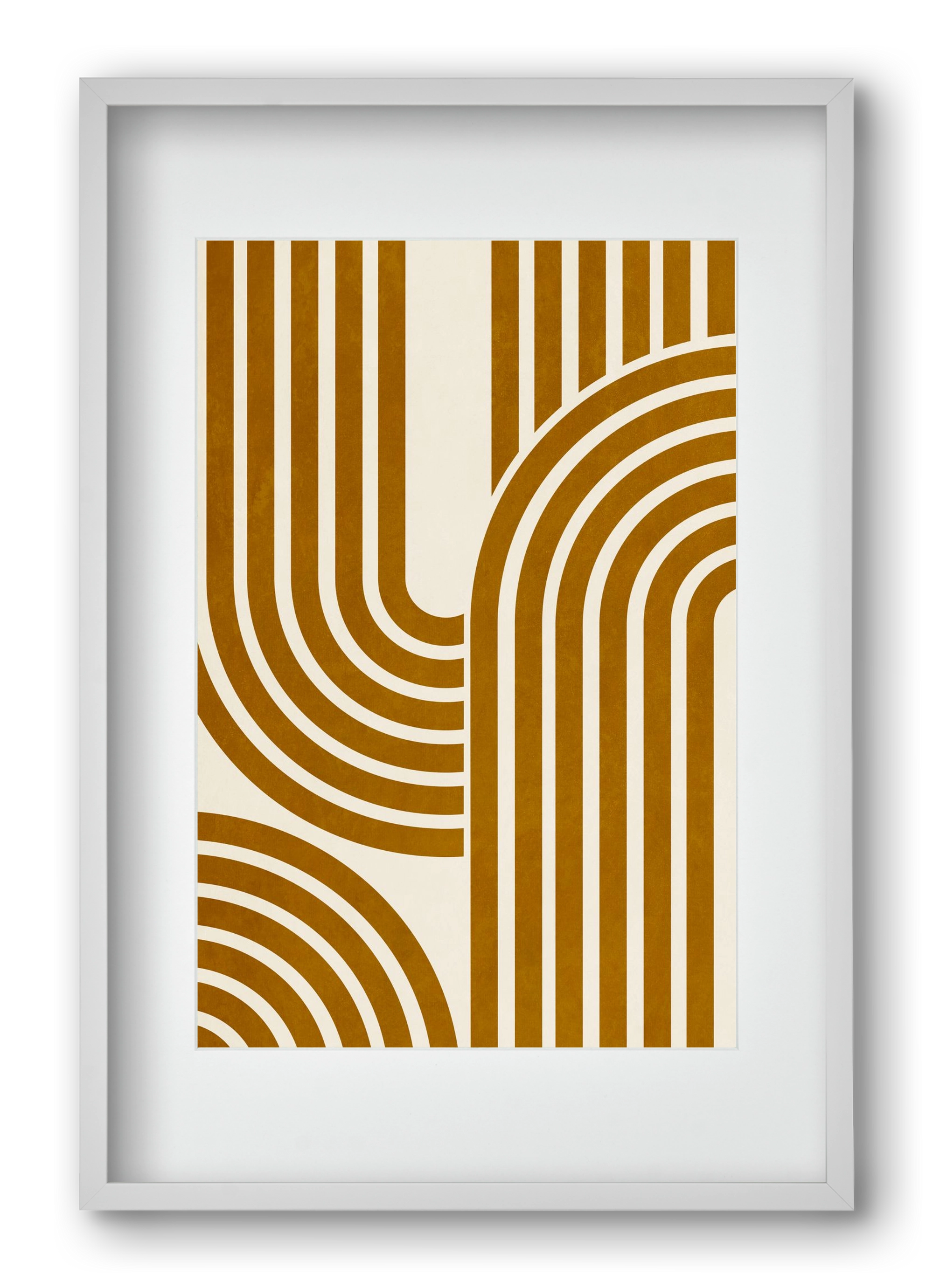 MINIMALIST ARCHES 03, 40x60 cm (30x45 cm), Fehér keret, paszpartuval