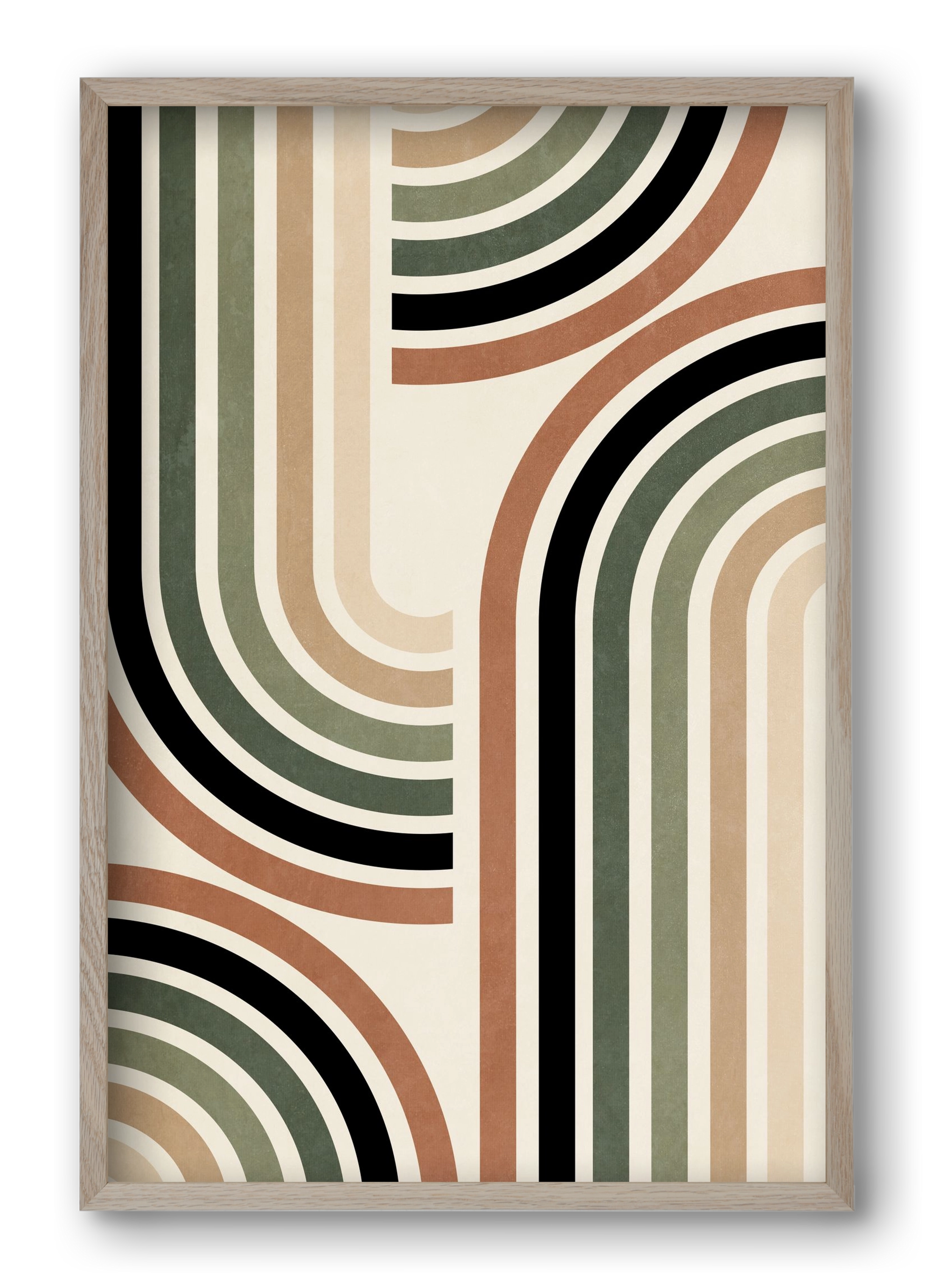 MINIMALIST ARCHES 01, 40x60 cm (40x60 cm), Tölgy keret