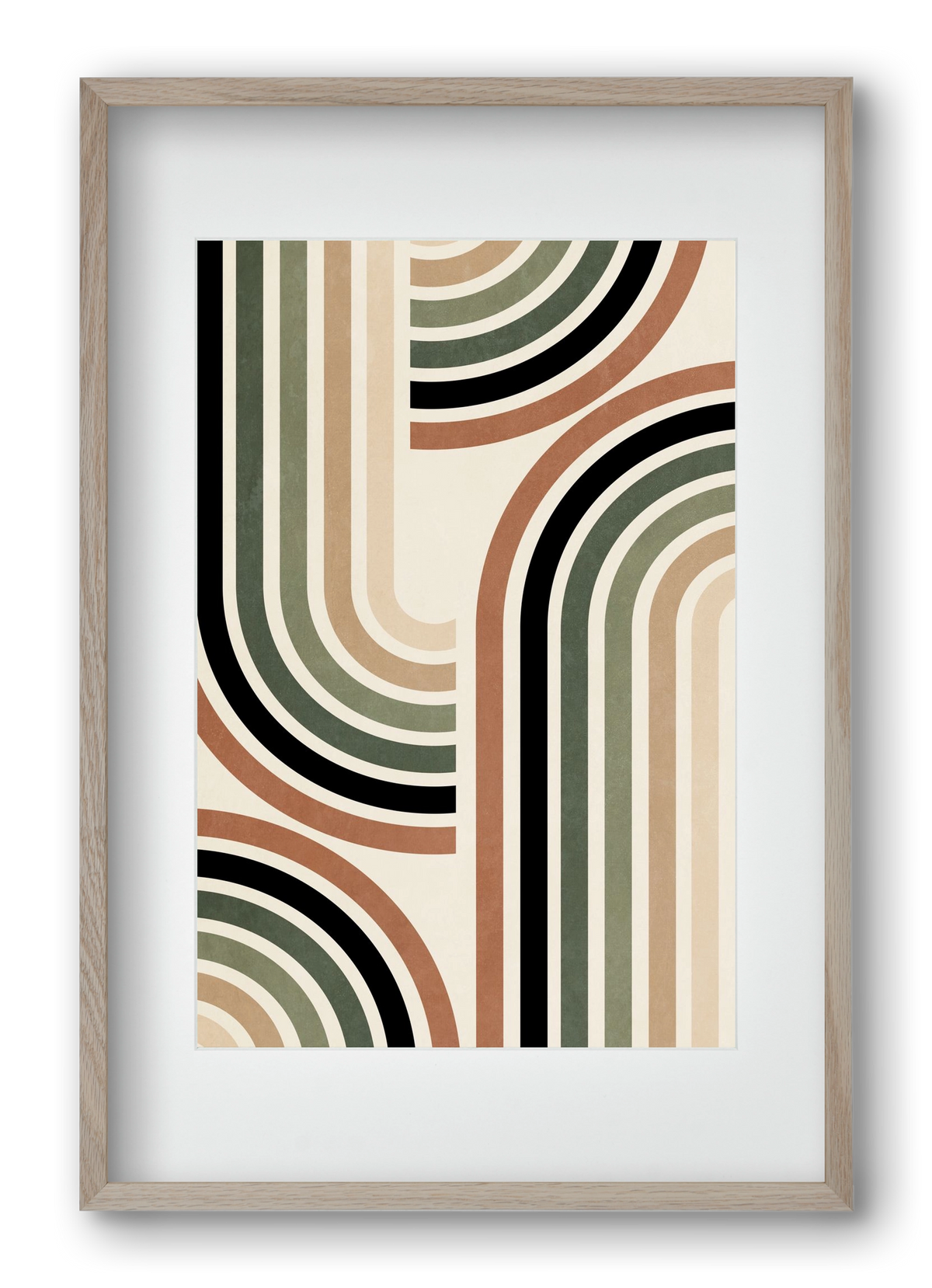 MINIMALIST ARCHES 01, 40x60 cm (30x45 cm), Tölgy keret, paszpartuval