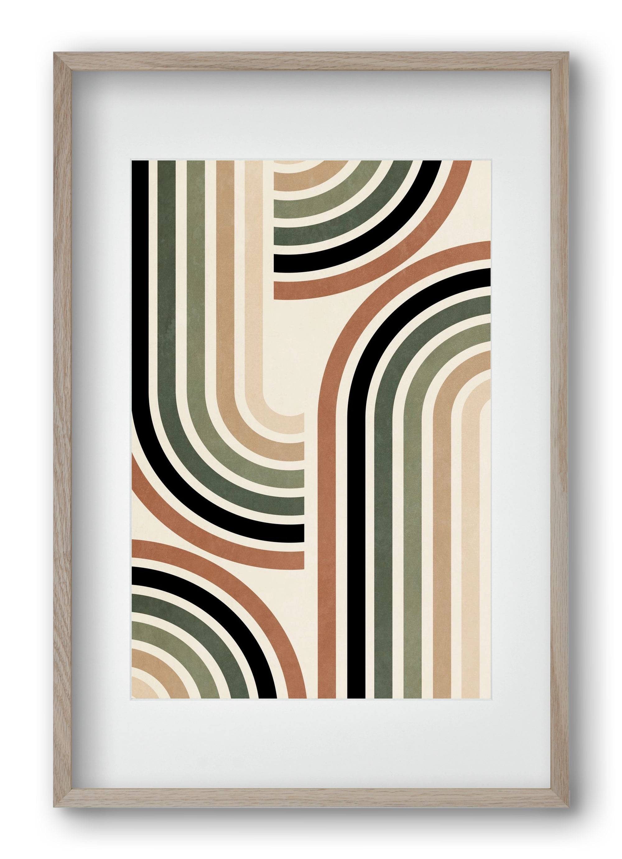 MINIMALIST ARCHES 01, 40x60 cm (30x45 cm), Tölgy keret, paszpartuval