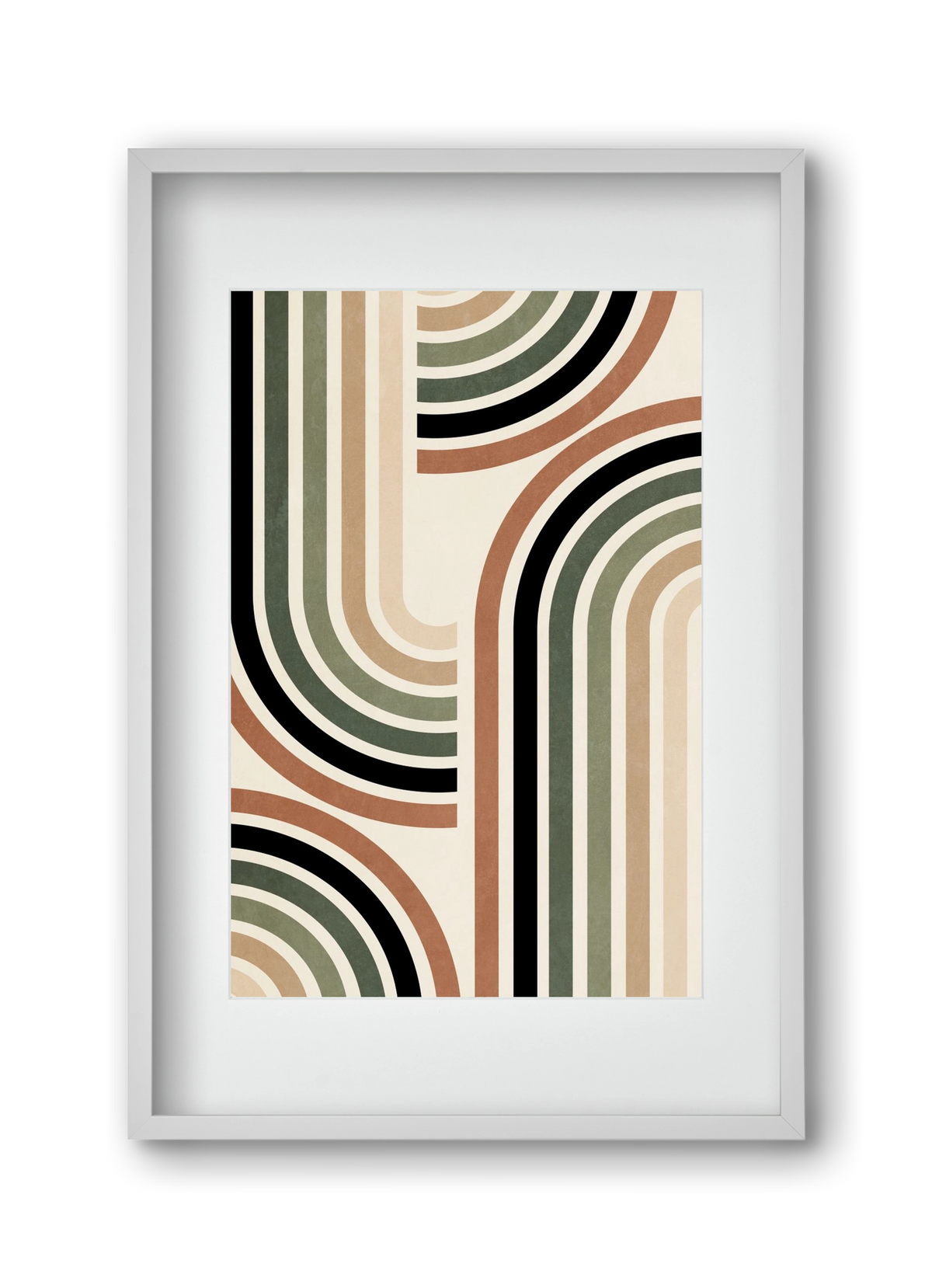 MINIMALIST ARCHES 01, 30x45 cm (20x30 cm), Fehér keret, paszpartuval