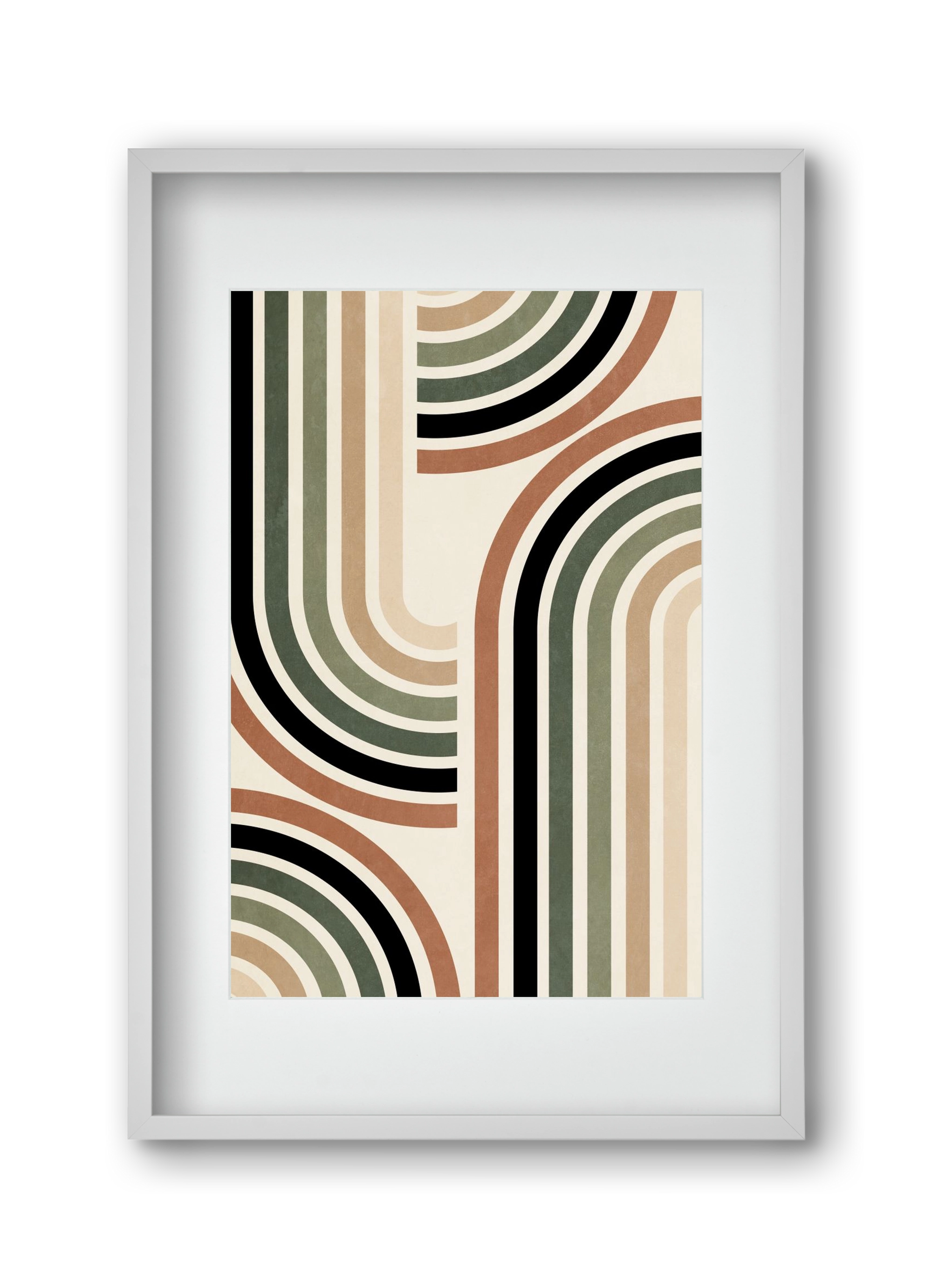 MINIMALIST ARCHES 01, 30x45 cm (20x30 cm), Fehér keret, paszpartuval