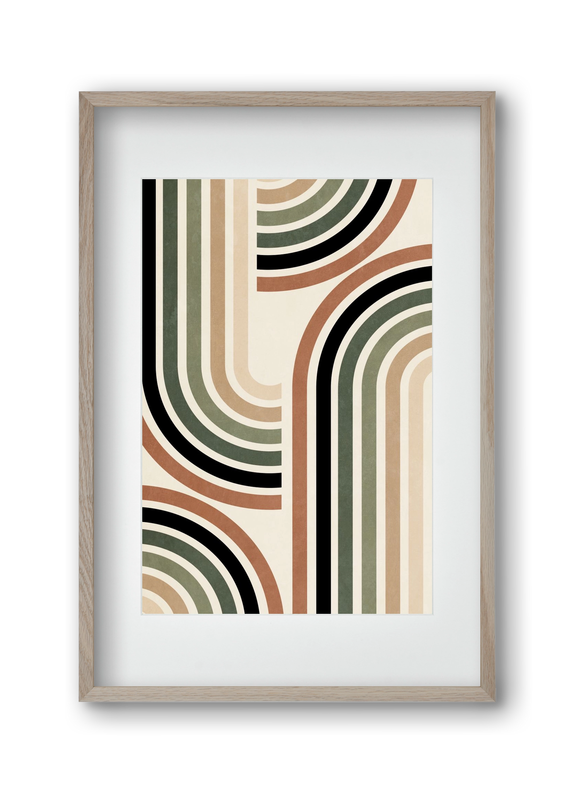 MINIMALIST ARCHES 01, 30x45 cm (20x30 cm), Tölgy keret, paszpartuval