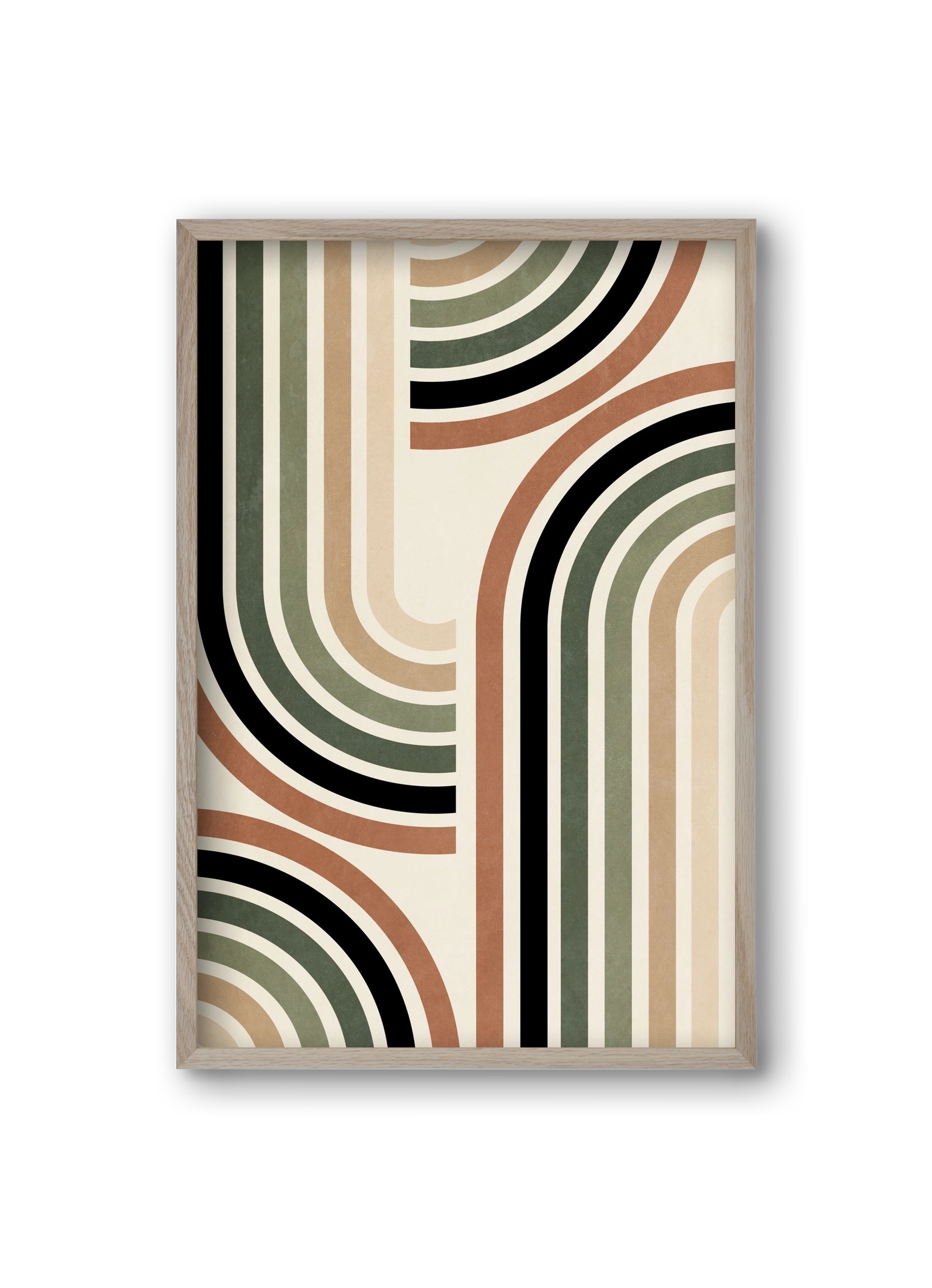 MINIMALIST ARCHES 01, 20x30 cm (20x30 cm), Tölgy keret