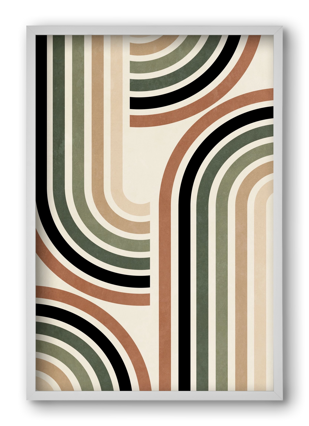 MINIMALIST ARCHES 01, 40x60 cm (40x60 cm), Fehér keret