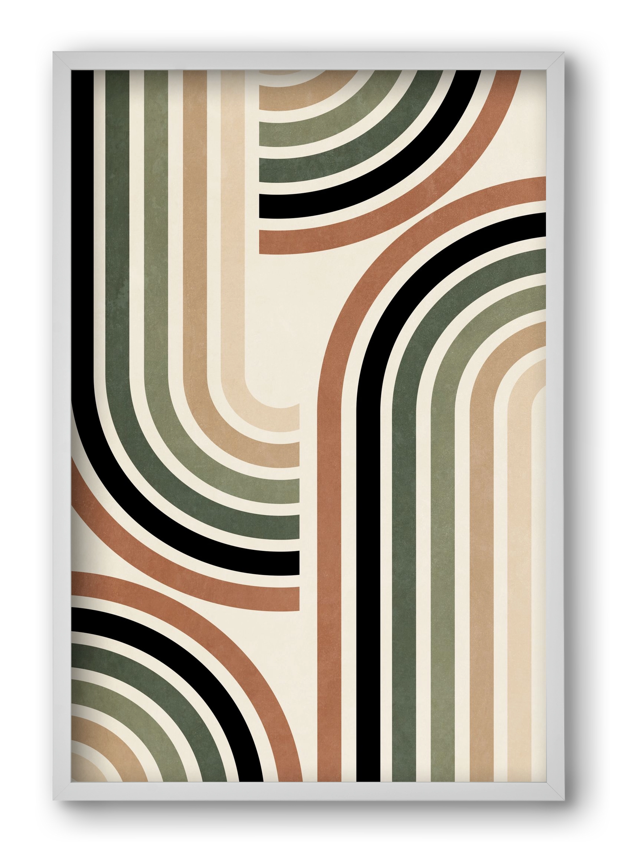 MINIMALIST ARCHES 01, 40x60 cm (40x60 cm), Fehér keret