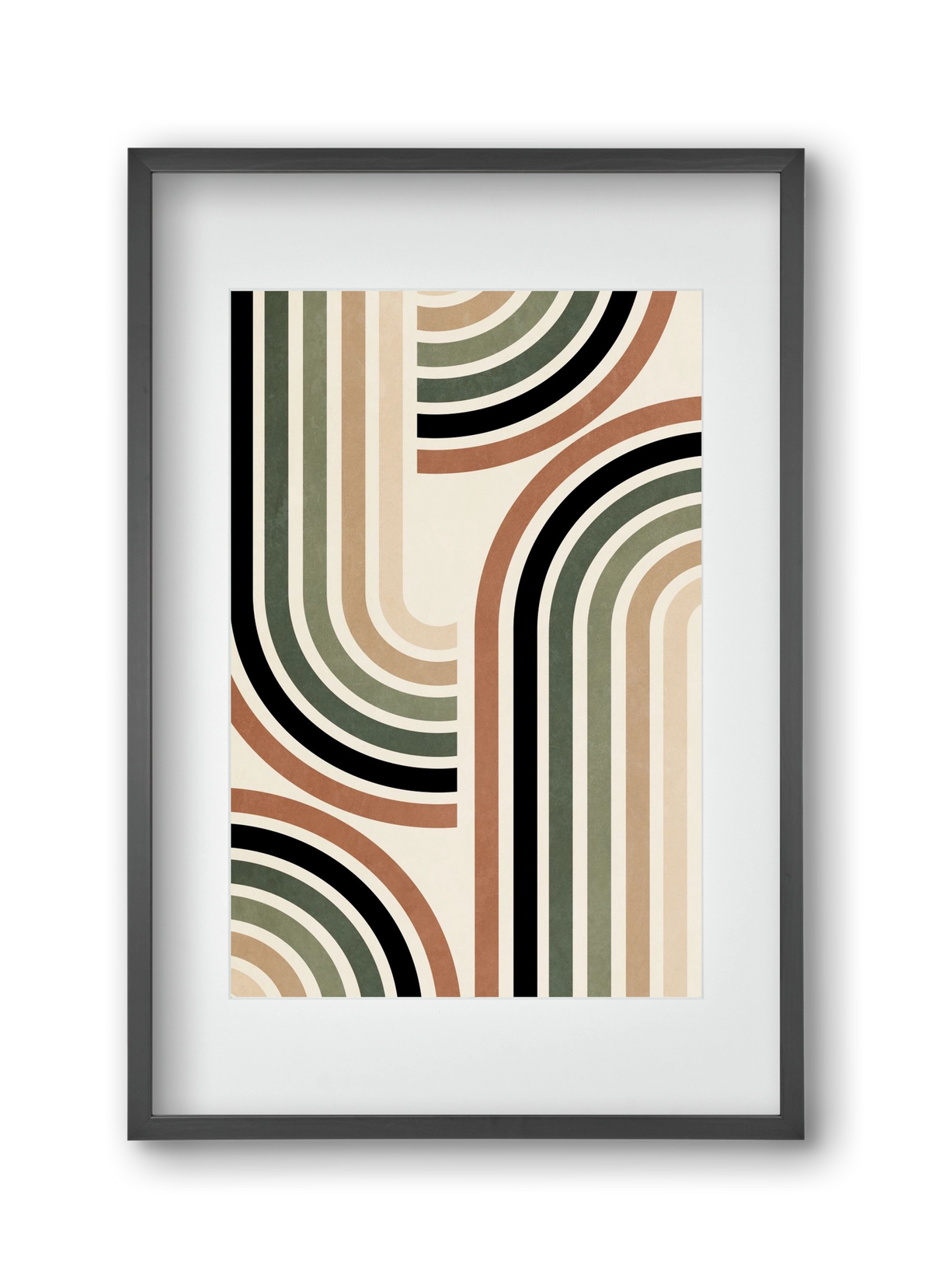 MINIMALIST ARCHES 01, 30x45 cm (20x30 cm), Fekete keret, paszpartuval