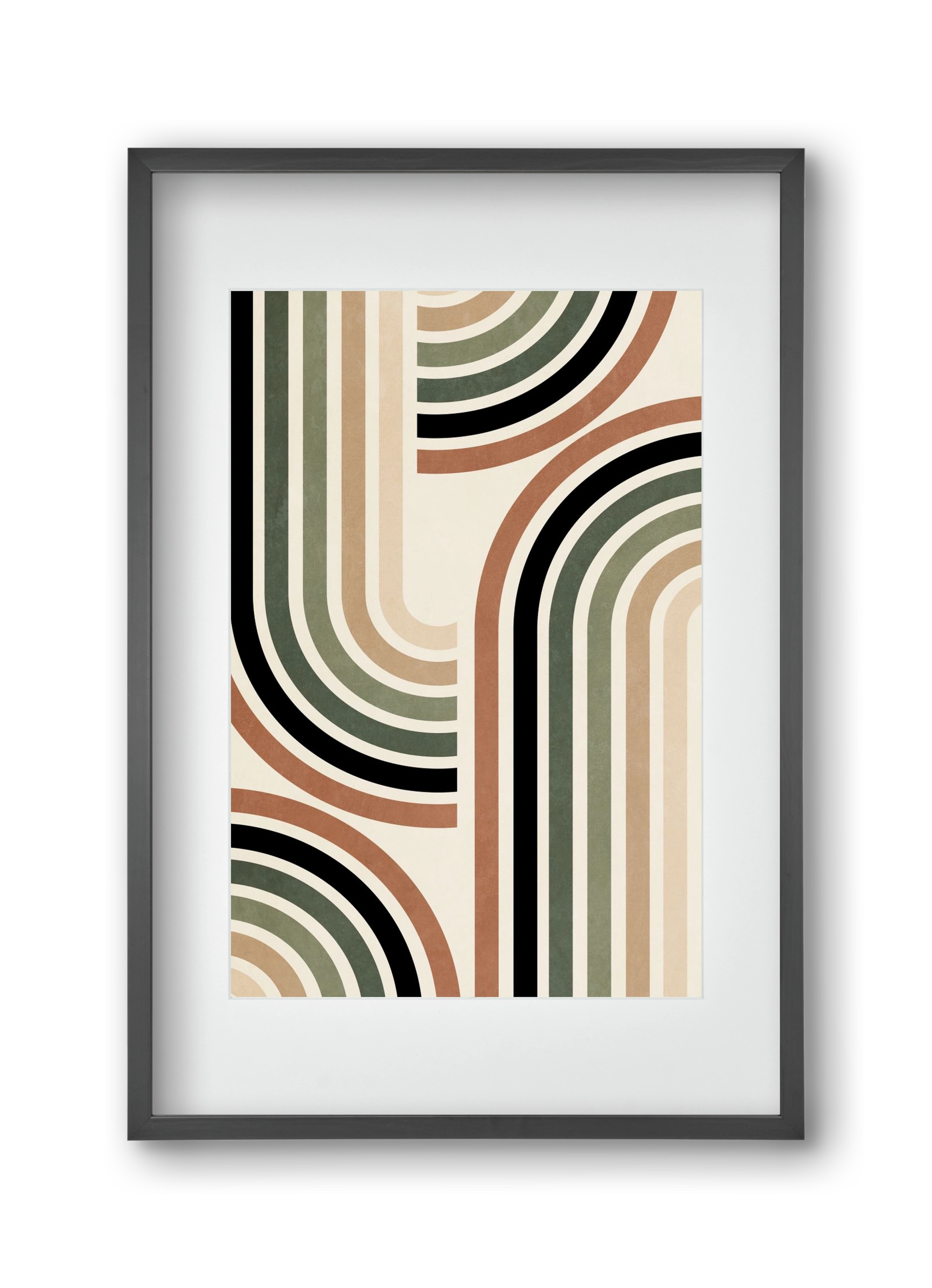 MINIMALIST ARCHES 01, 30x45 cm (20x30 cm), Fekete keret, paszpartuval