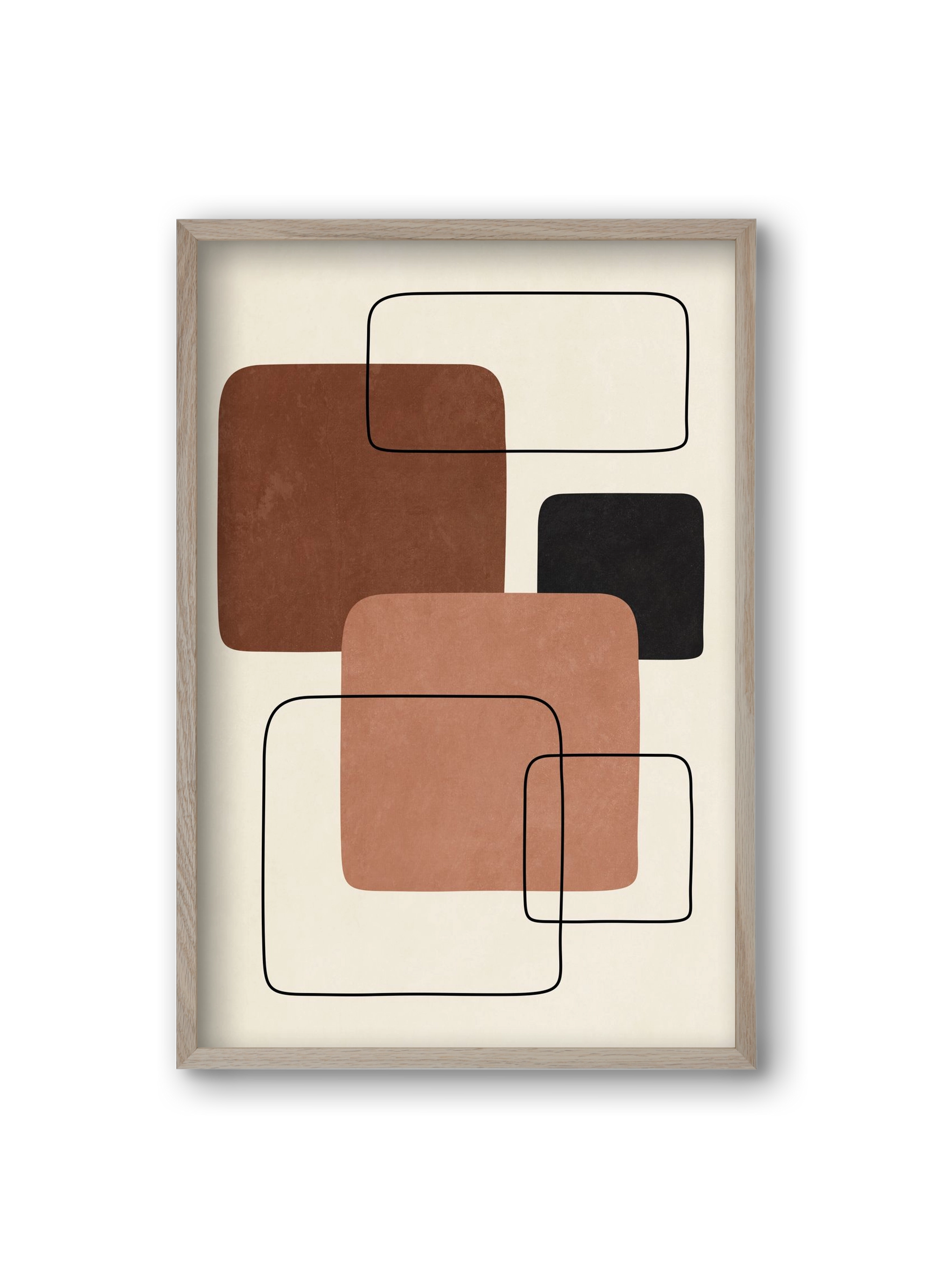 ABSTRACT ART 10, 20x30 cm (20x30 cm), Tölgy keret