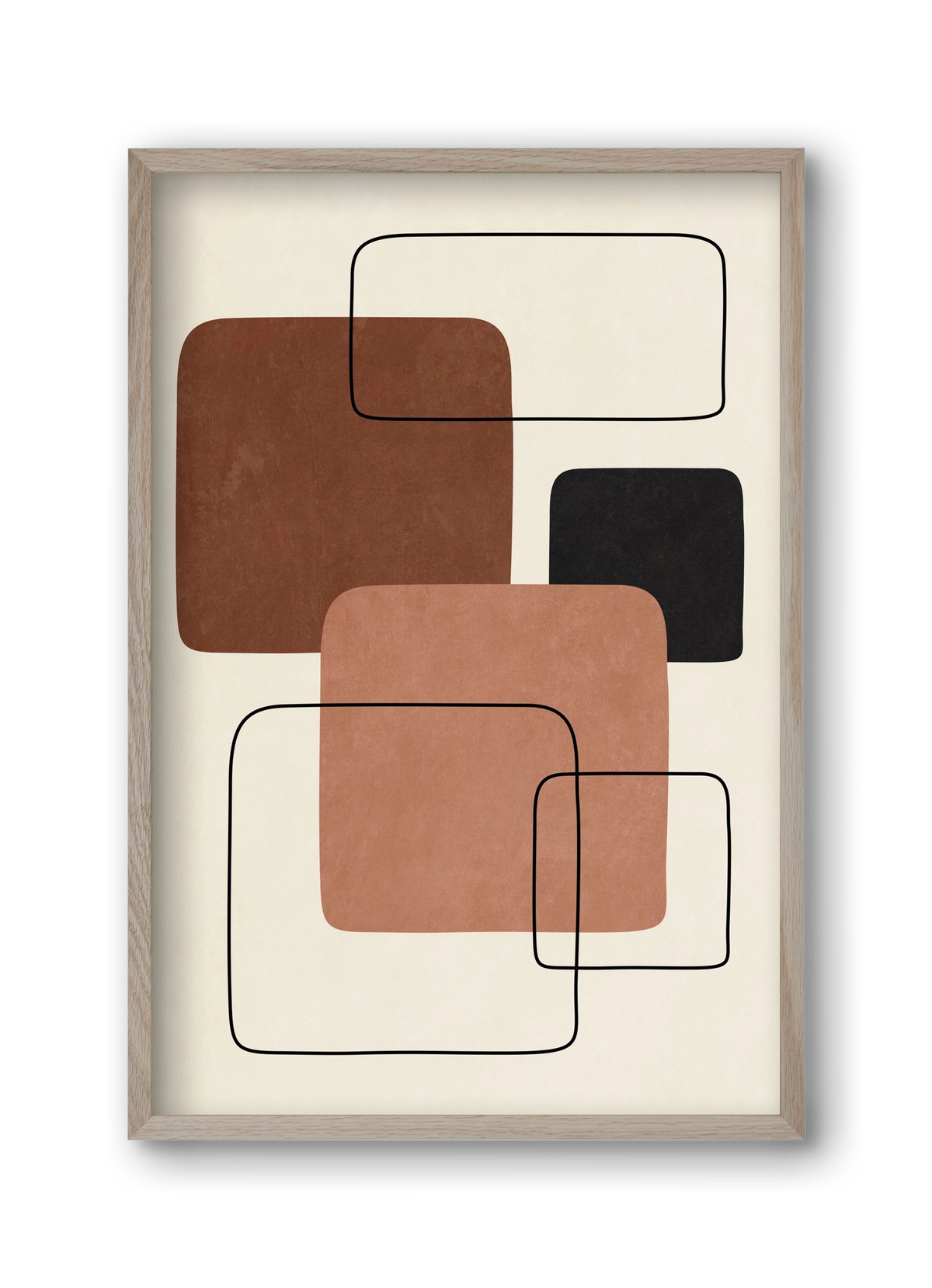 ABSTRACT ART 10, 30x45 cm (30x45 cm), Tölgy keret