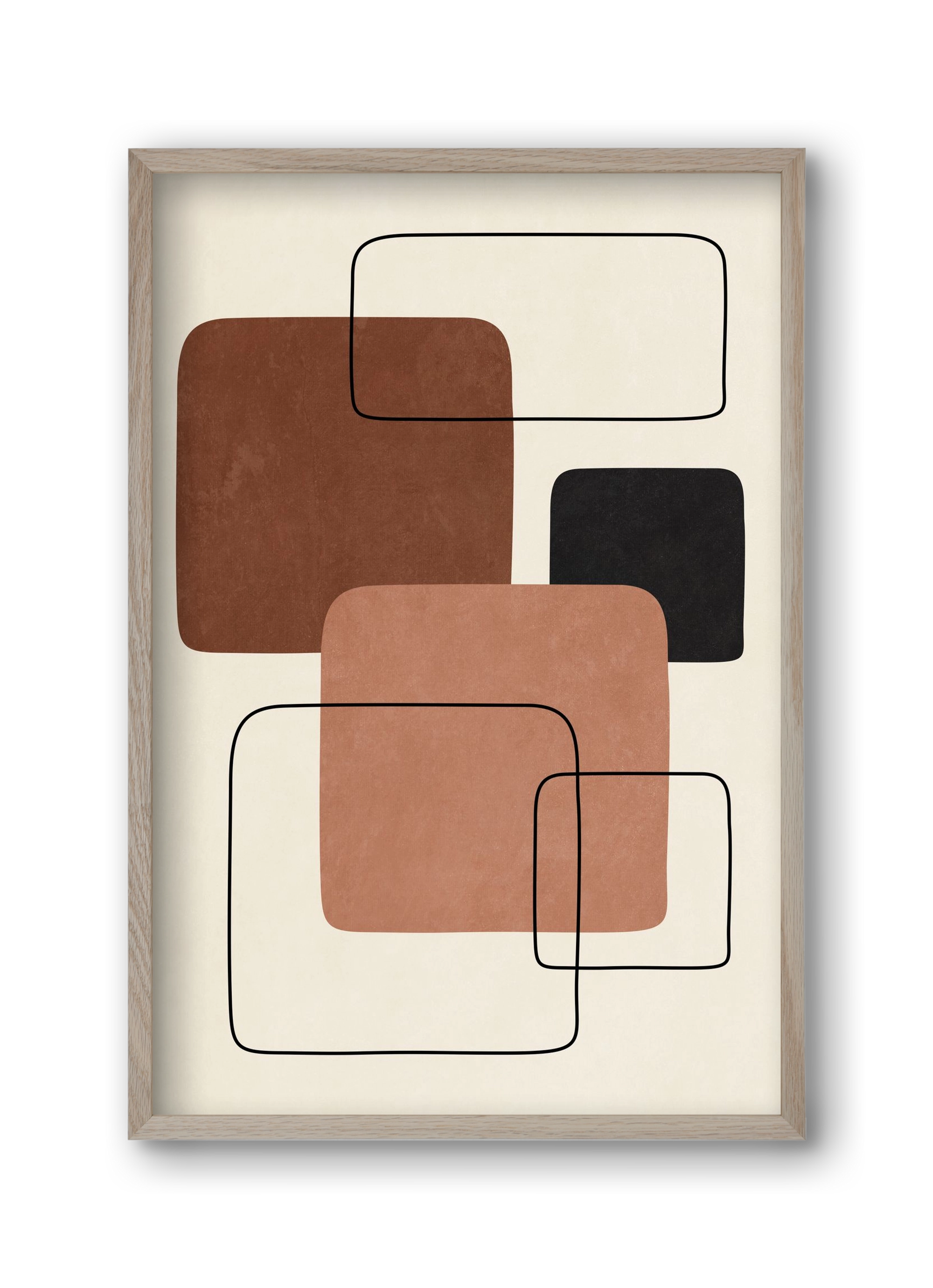 ABSTRACT ART 10, 30x45 cm (30x45 cm), Tölgy keret