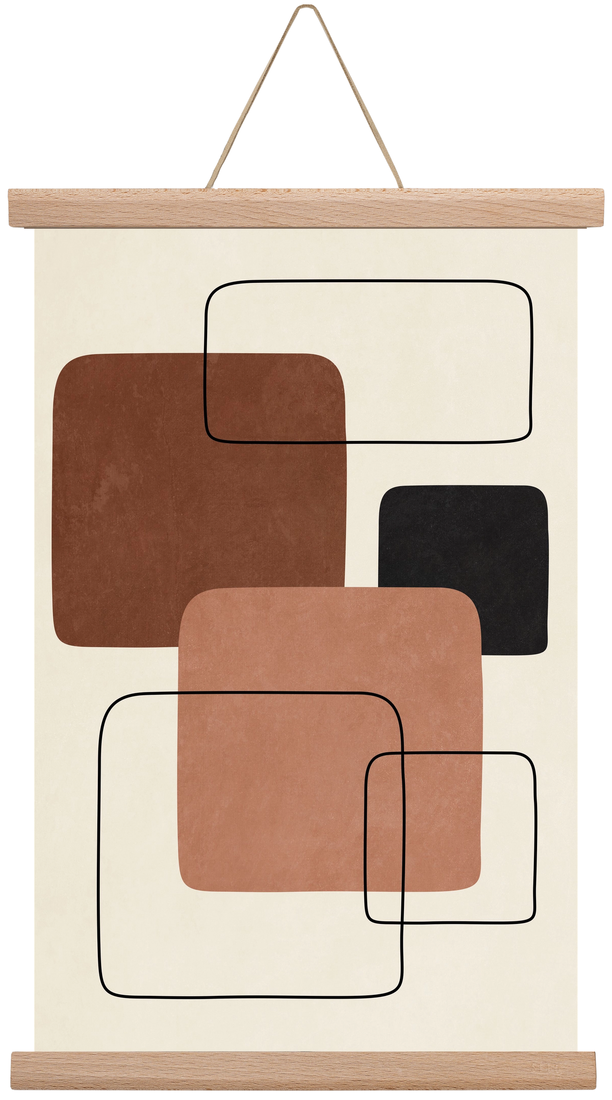 ABSTRACT ART 10, 30x45 cm (30x45 cm), Tölgy akasztó