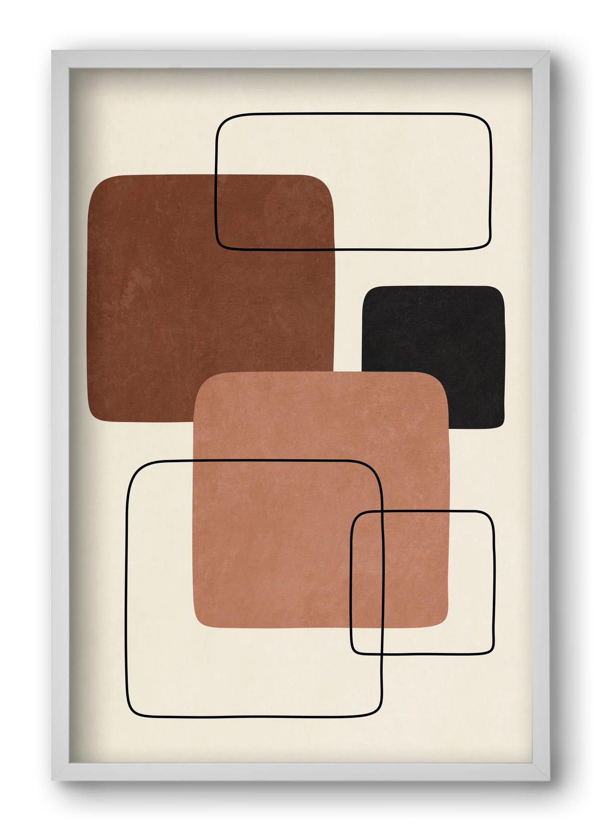 ABSTRACT ART 10, 40x60 cm (40x60 cm), Fehér keret