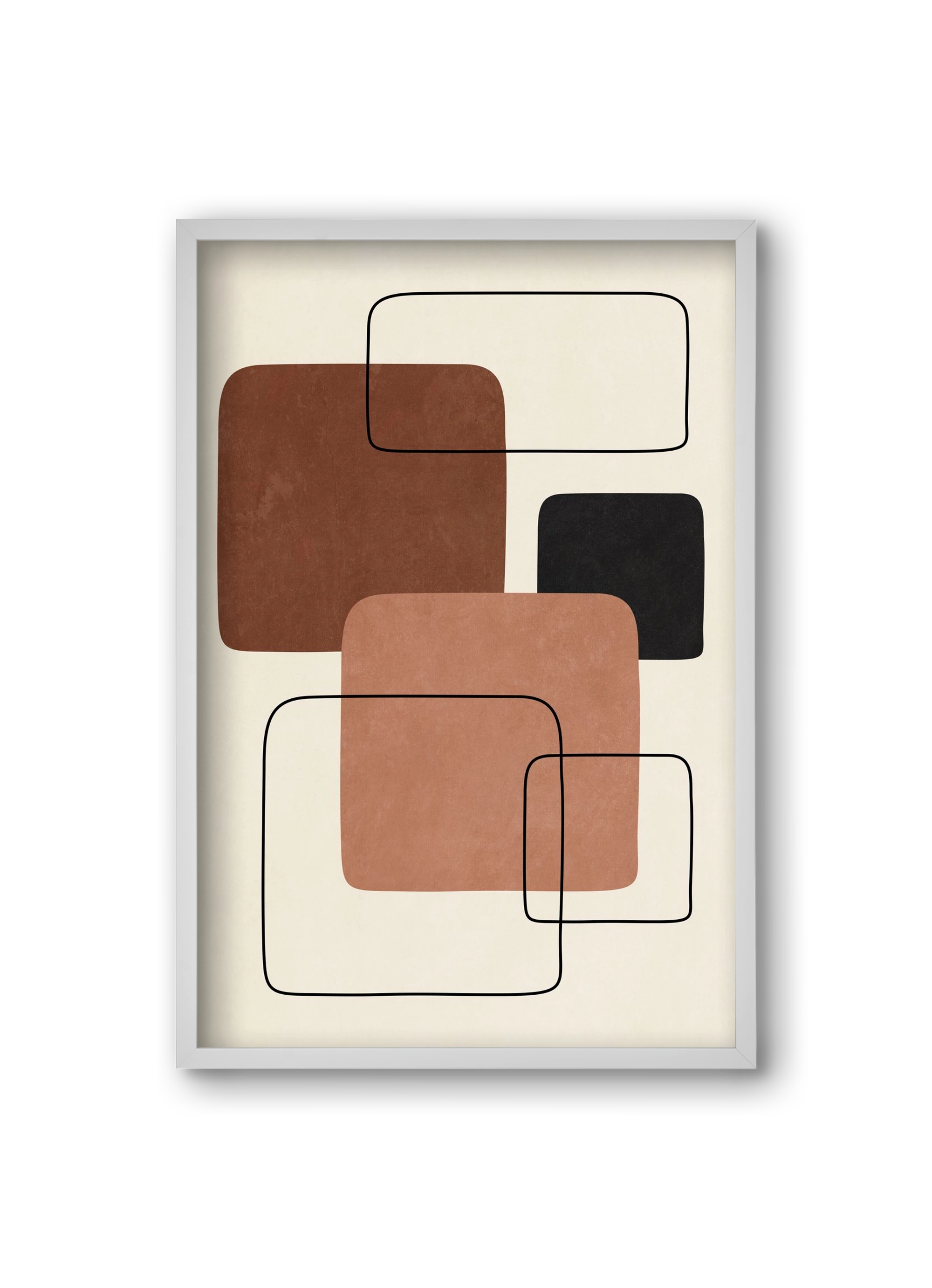 ABSTRACT ART 10, 20x30 cm (20x30 cm), Fehér keret