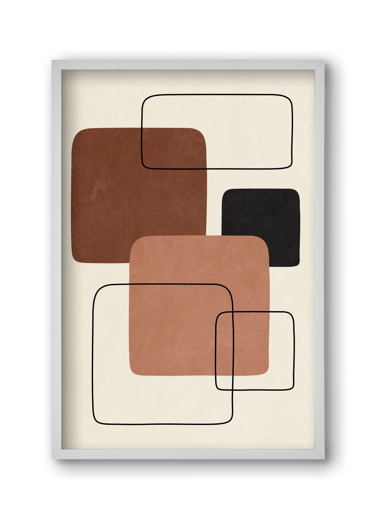 ABSTRACT ART 10, 30x45 cm (30x45 cm), Fehér keret