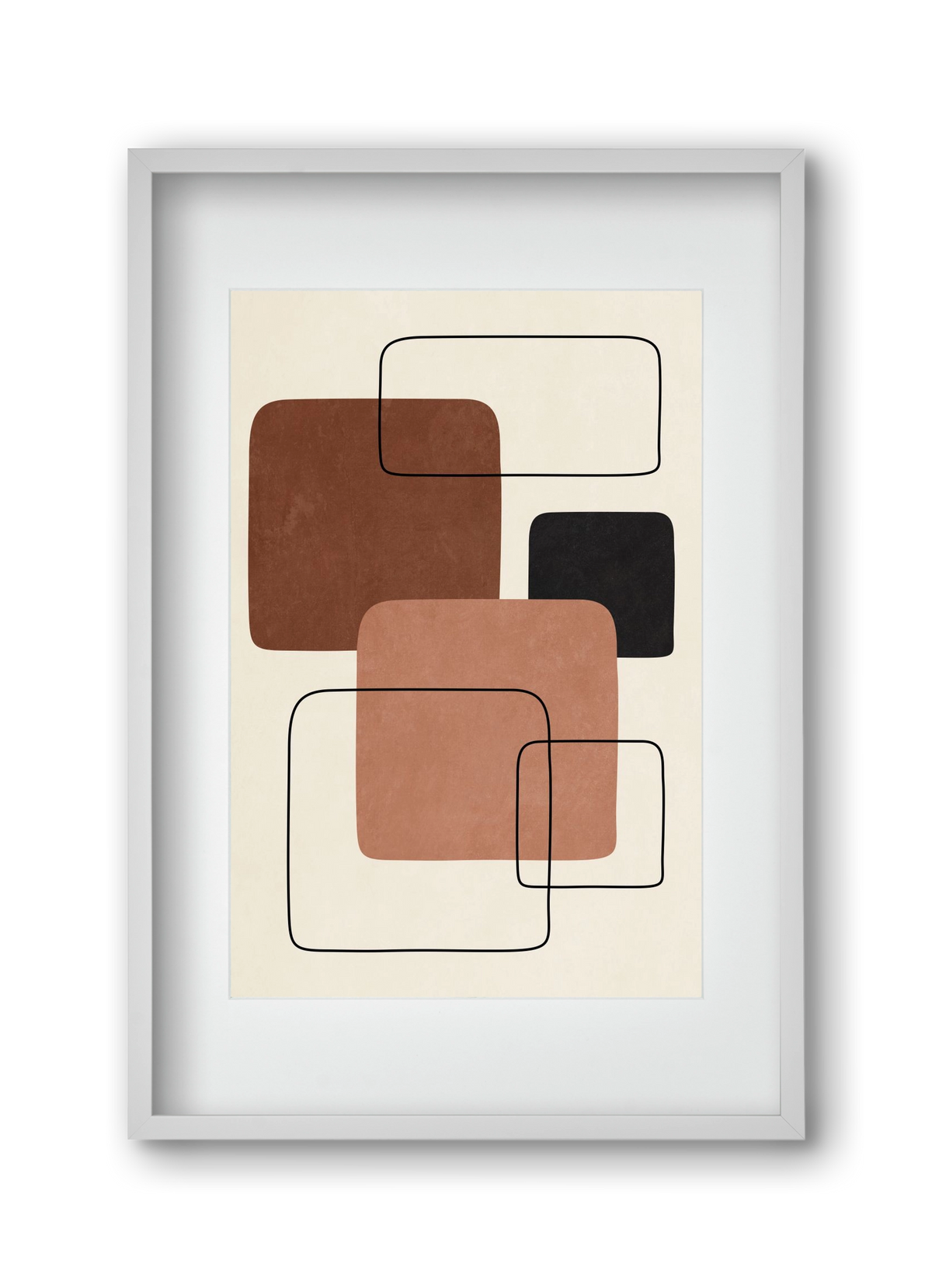 ABSTRACT ART 10, 30x45 cm (20x30 cm), Fehér keret, paszpartuval