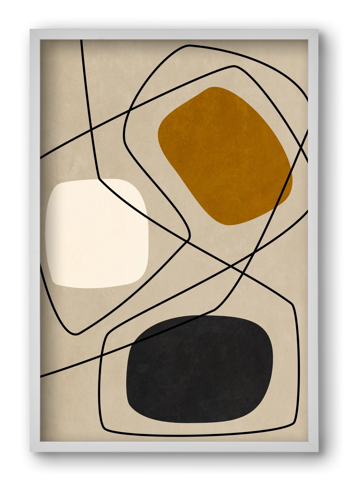 ABSTRACT ART 07, 40x60 cm (40x60 cm), Fehér keret