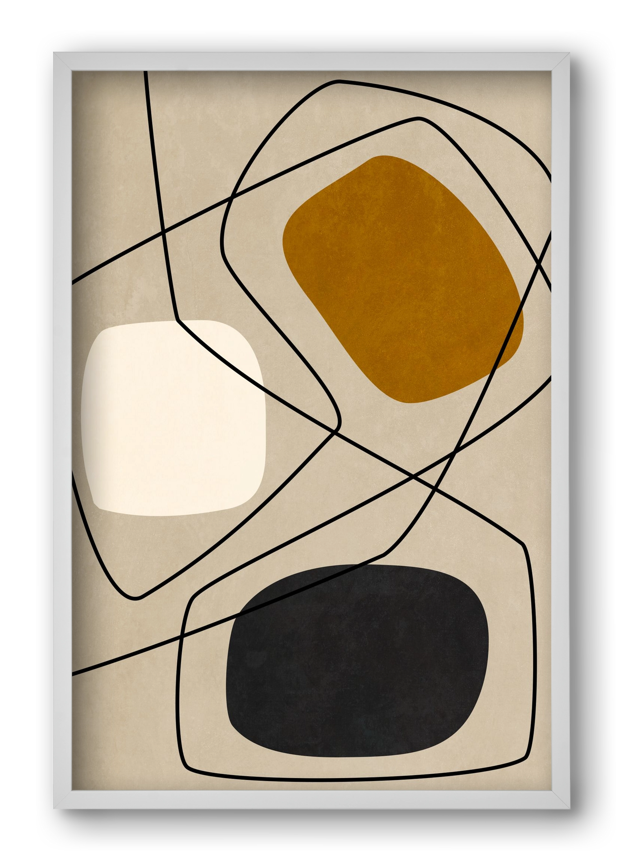 ABSTRACT ART 07, 40x60 cm (40x60 cm), Fehér keret