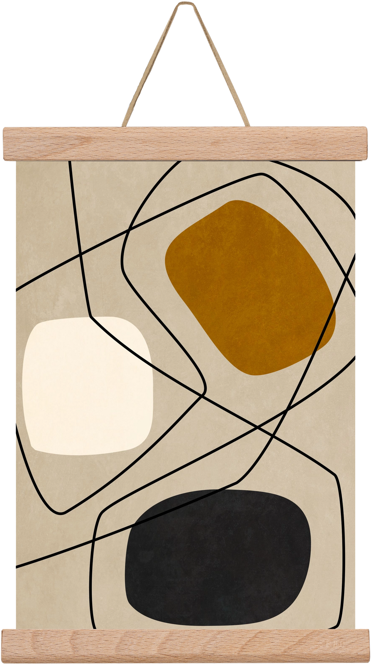 ABSTRACT ART 07, 20x30 cm (20x30 cm), Tölgy akasztó