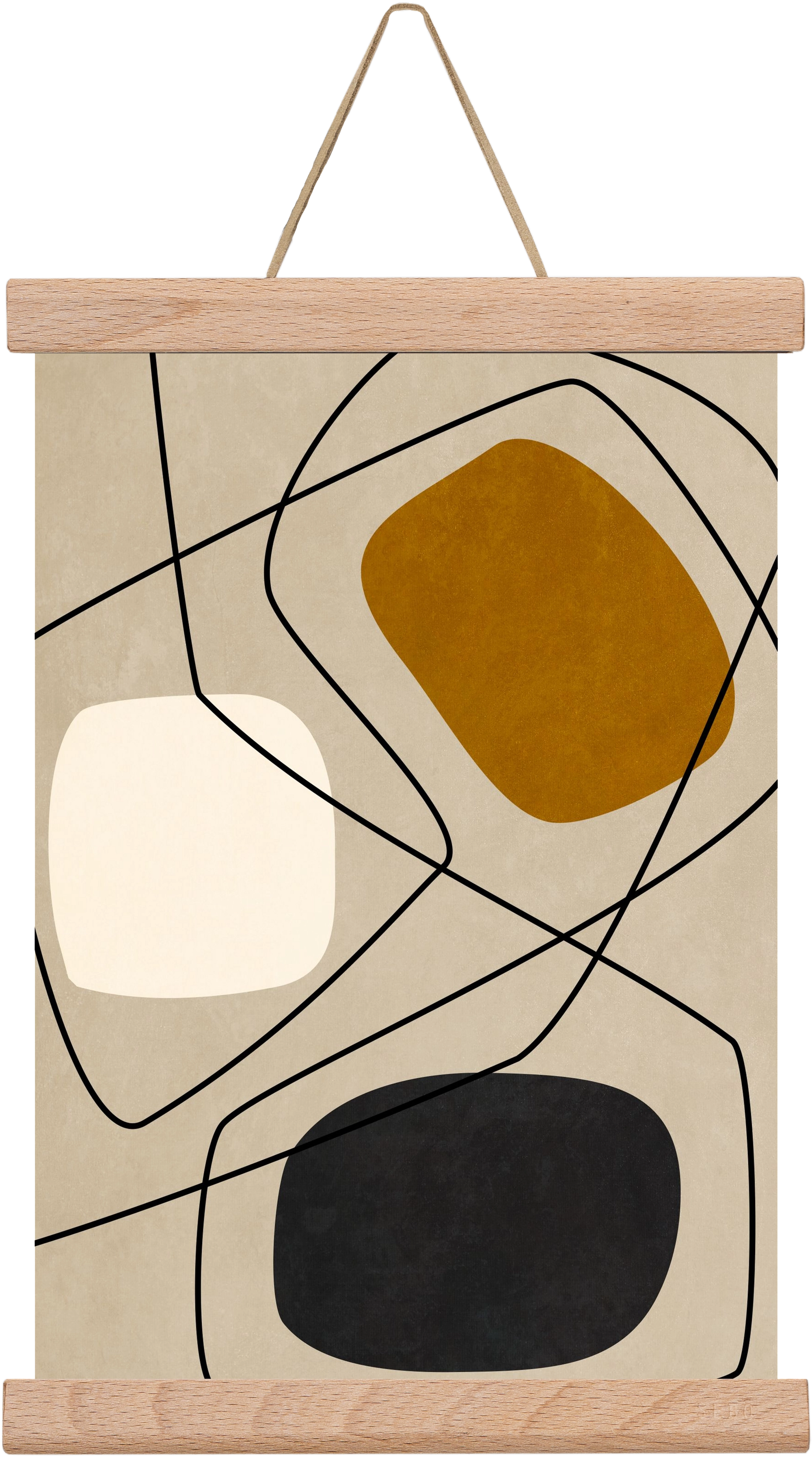 ABSTRACT ART 07, 20x30 cm (20x30 cm), Tölgy akasztó