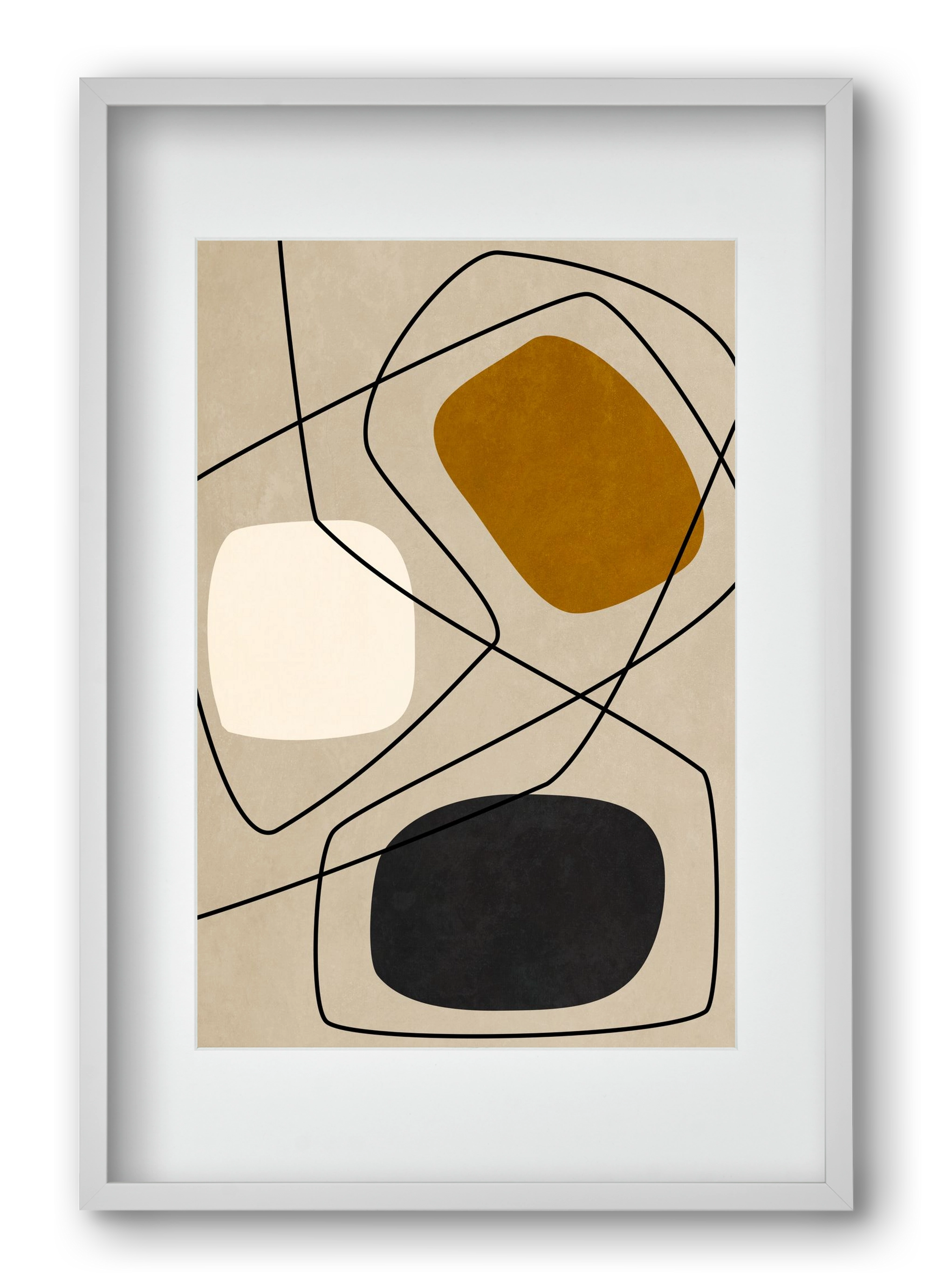 ABSTRACT ART 07, 40x60 cm (30x45 cm), Fehér keret, paszpartuval