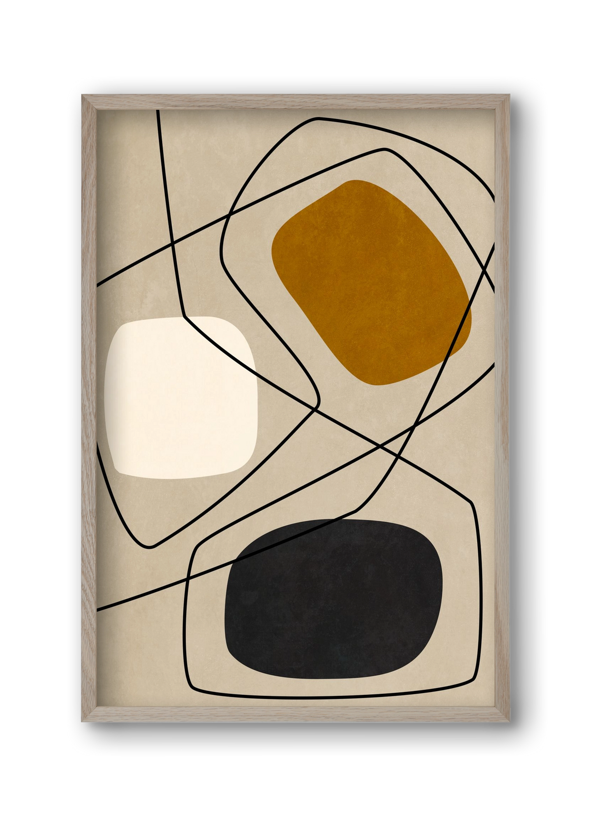 ABSTRACT ART 07, 30x45 cm (30x45 cm), Tölgy keret