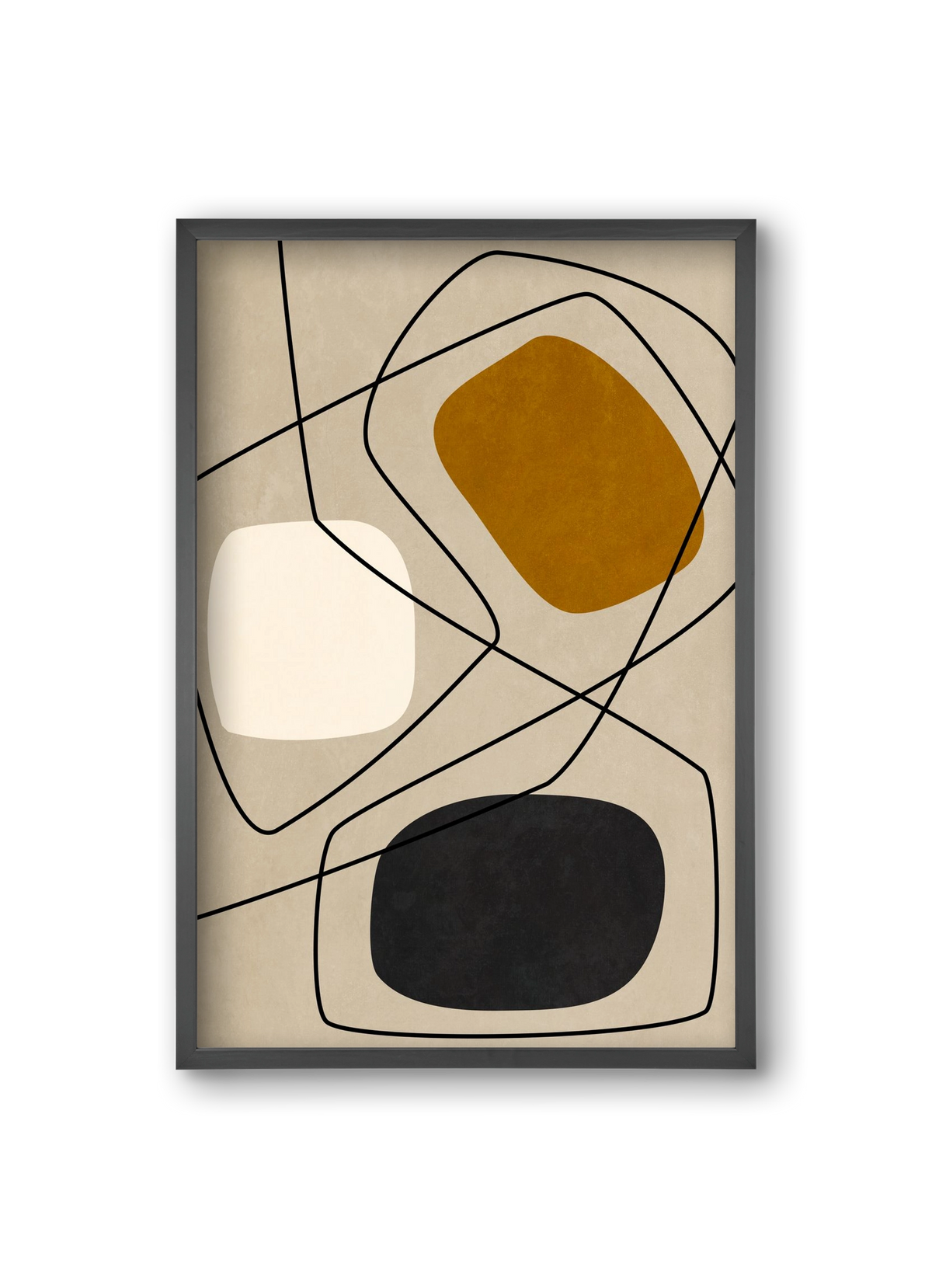 ABSTRACT ART 07, 20x30 cm (20x30 cm), Fekete keret