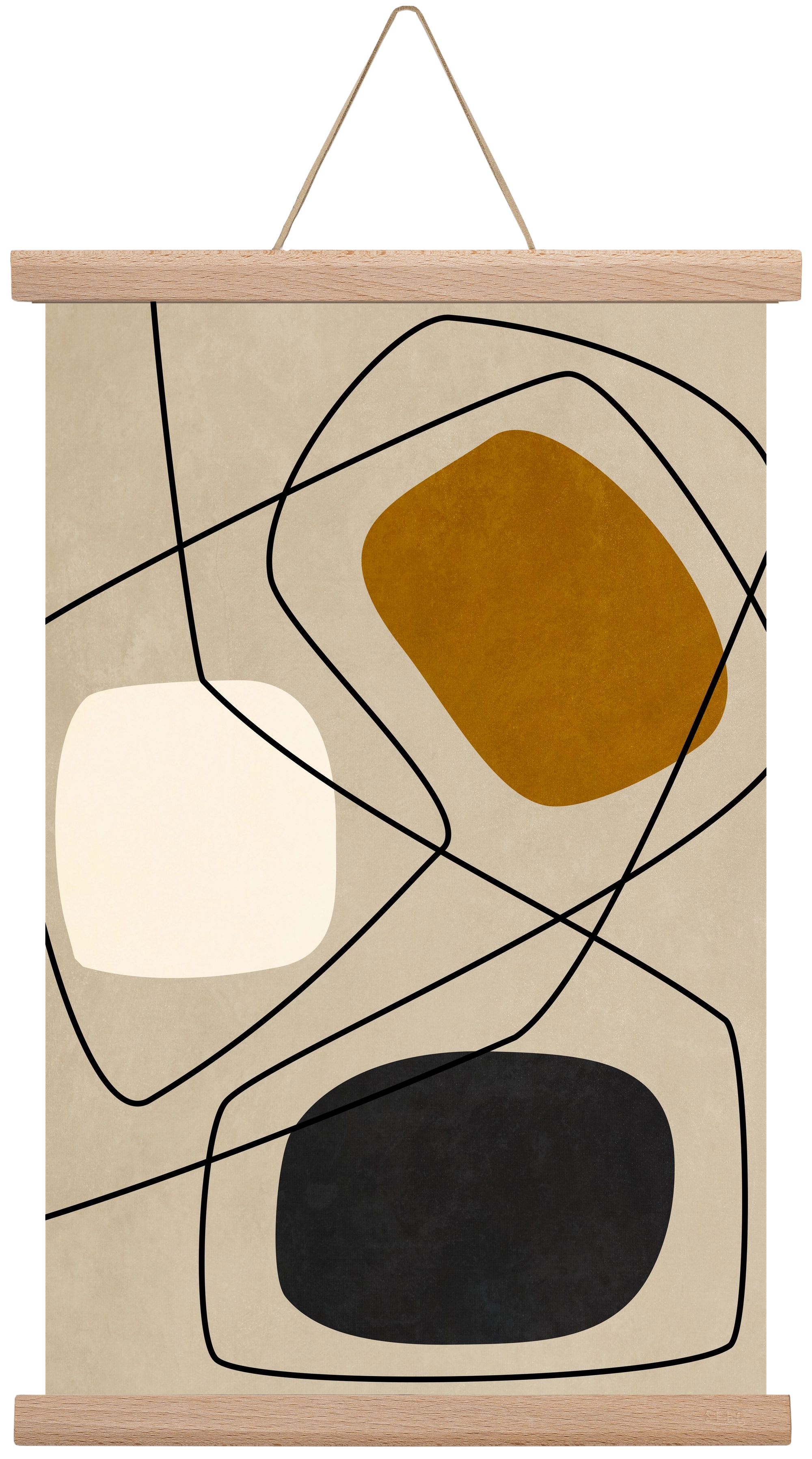 ABSTRACT ART 07, 30x45 cm (30x45 cm), Tölgy akasztó