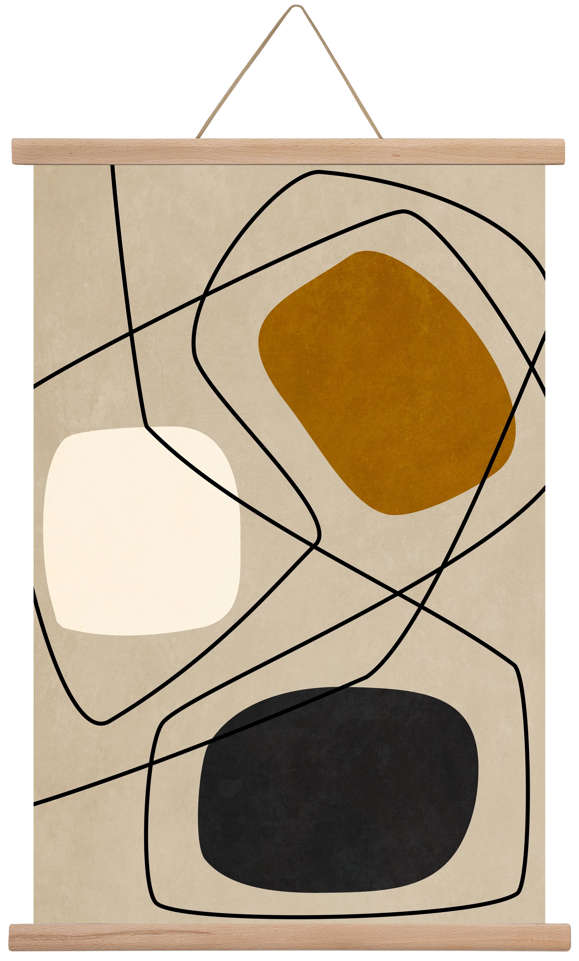 ABSTRACT ART 07, 40x60 cm (40x60 cm), Tölgy akasztó