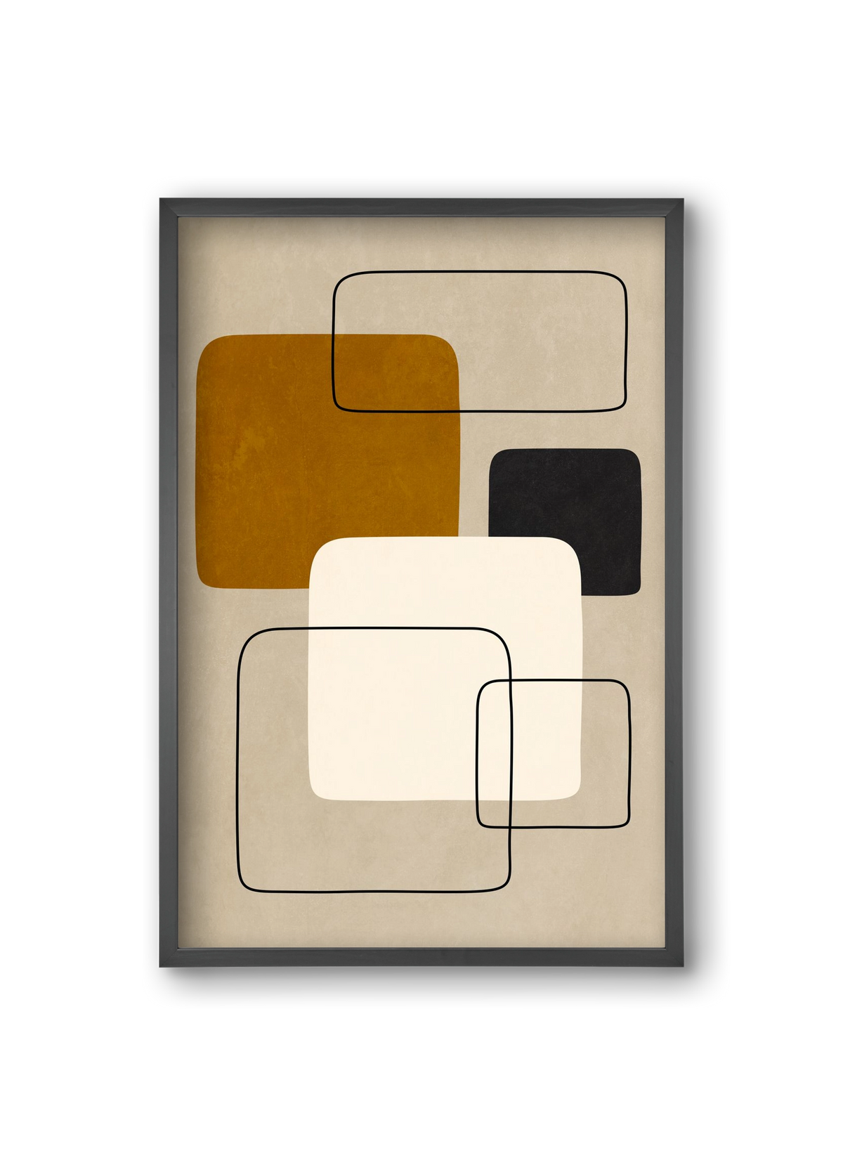 ABSTRACT ART 08, 20x30 cm (20x30 cm), Fekete keret