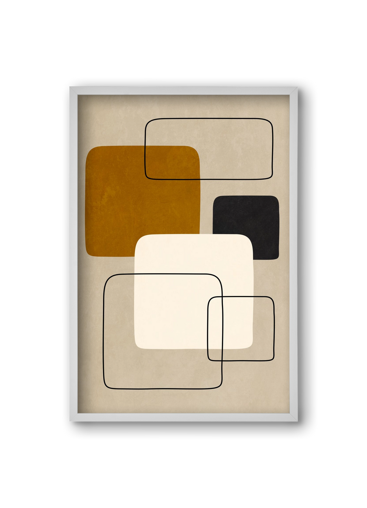 ABSTRACT ART 08, 20x30 cm (20x30 cm), Fehér keret