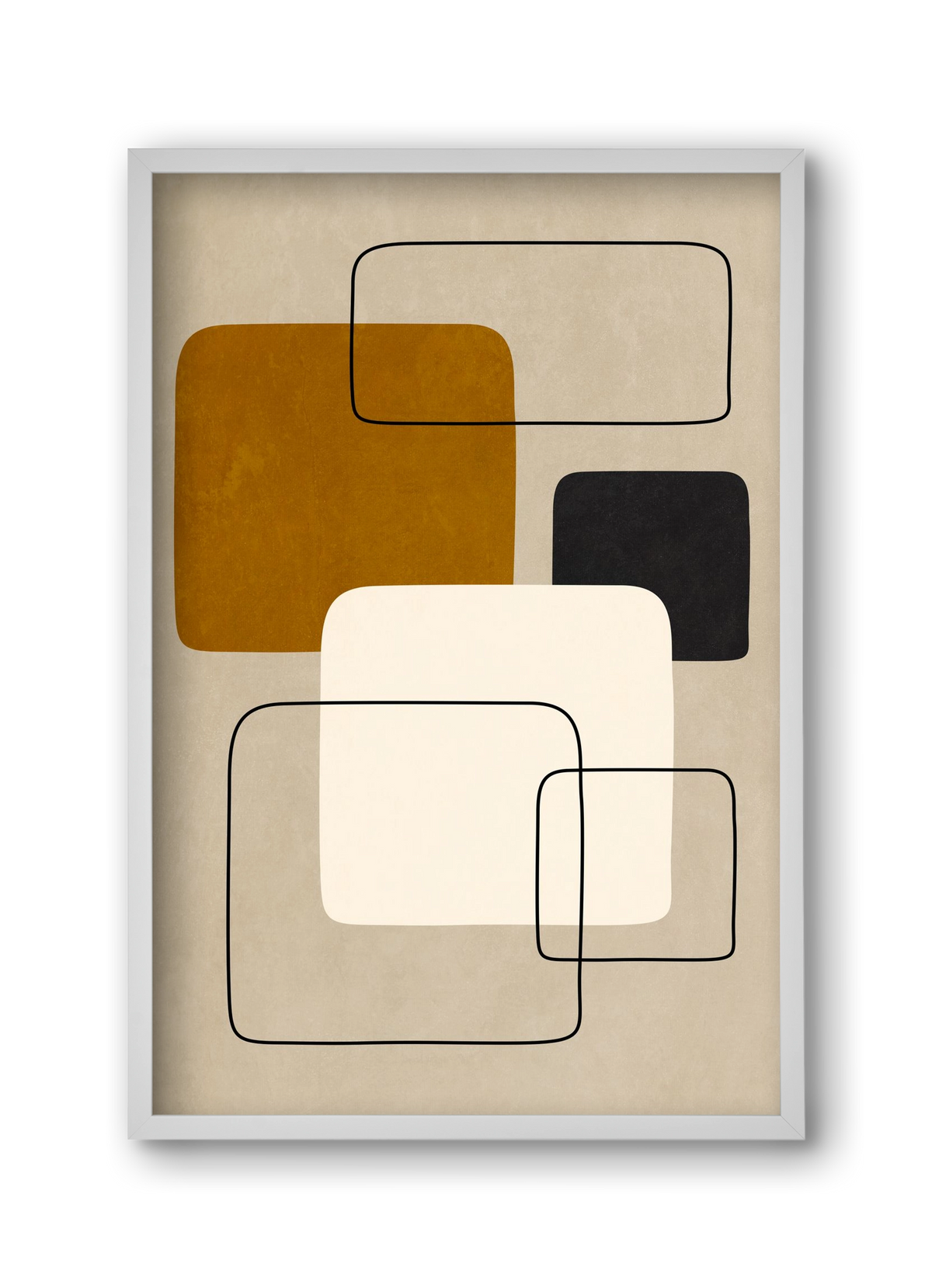 ABSTRACT ART 08, 30x45 cm (30x45 cm), Fehér keret