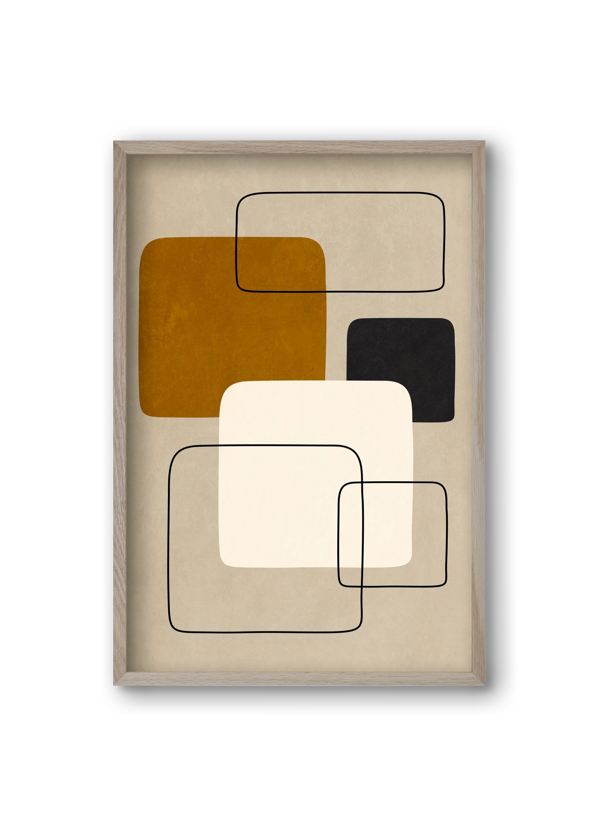 ABSTRACT ART 08, 20x30 cm (20x30 cm), Tölgy keret