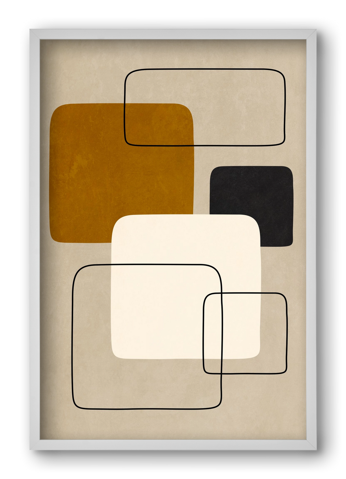 ABSTRACT ART 08, 40x60 cm (40x60 cm), Fehér keret