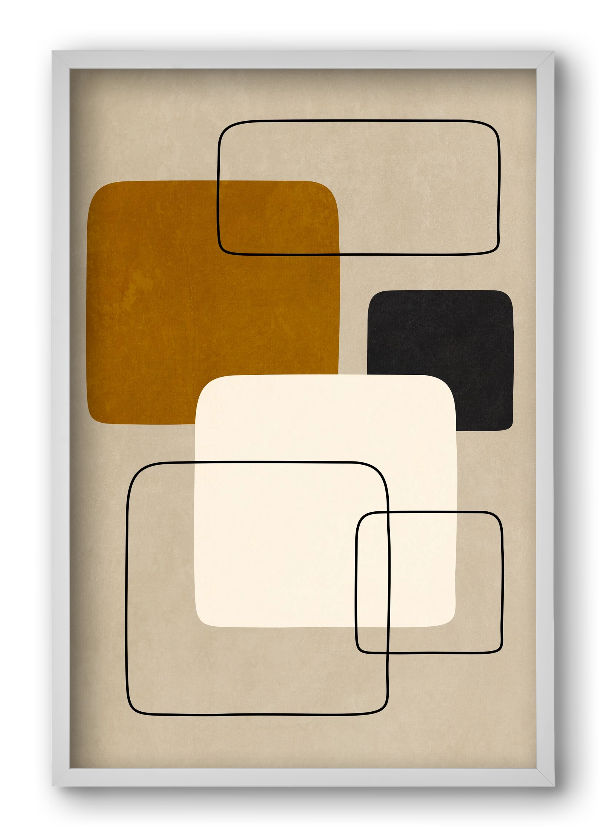 ABSTRACT ART 08, 40x60 cm (40x60 cm), Fehér keret