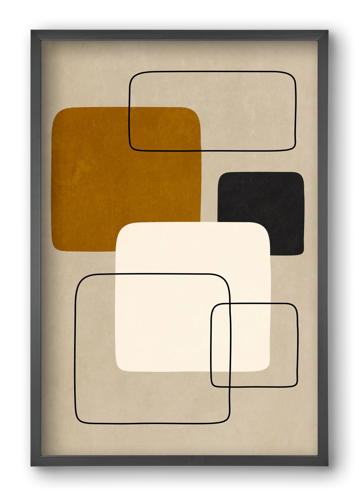 ABSTRACT ART 08, 40x60 cm (40x60 cm), Fekete keret