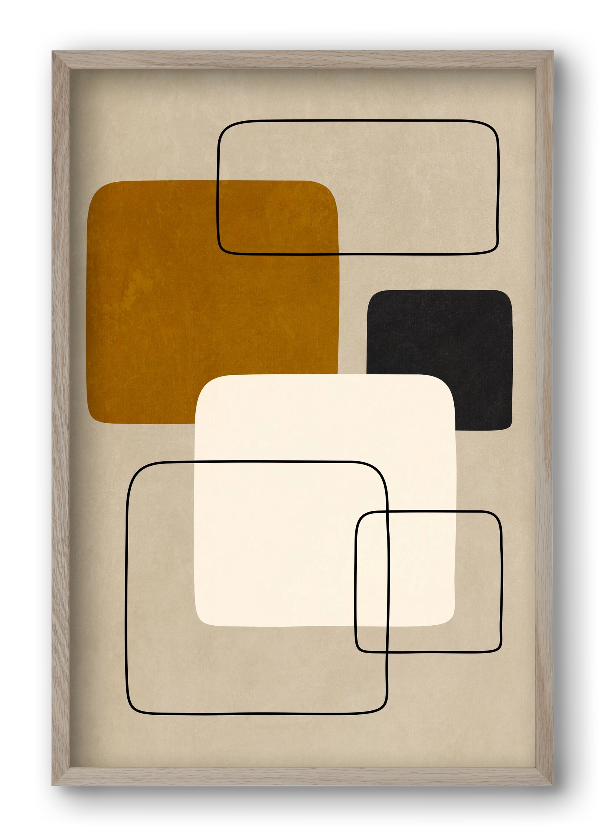 ABSTRACT ART 08, 40x60 cm (40x60 cm), Tölgy keret