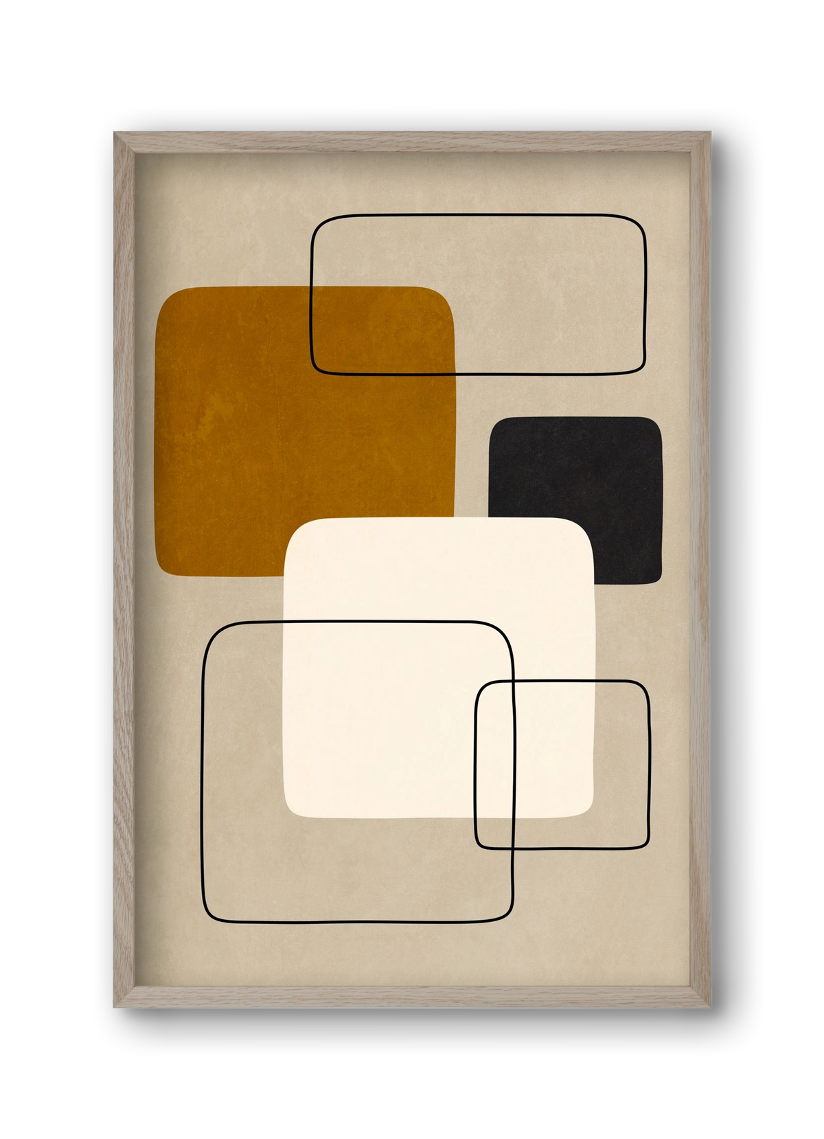 ABSTRACT ART 08, 30x45 cm (30x45 cm), Tölgy keret