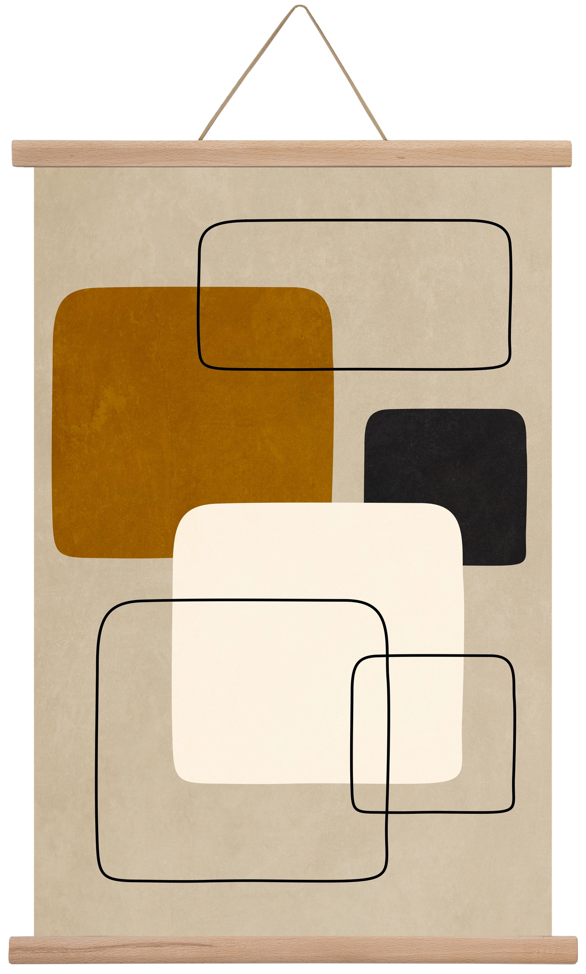 ABSTRACT ART 08, 40x60 cm (40x60 cm), Tölgy akasztó