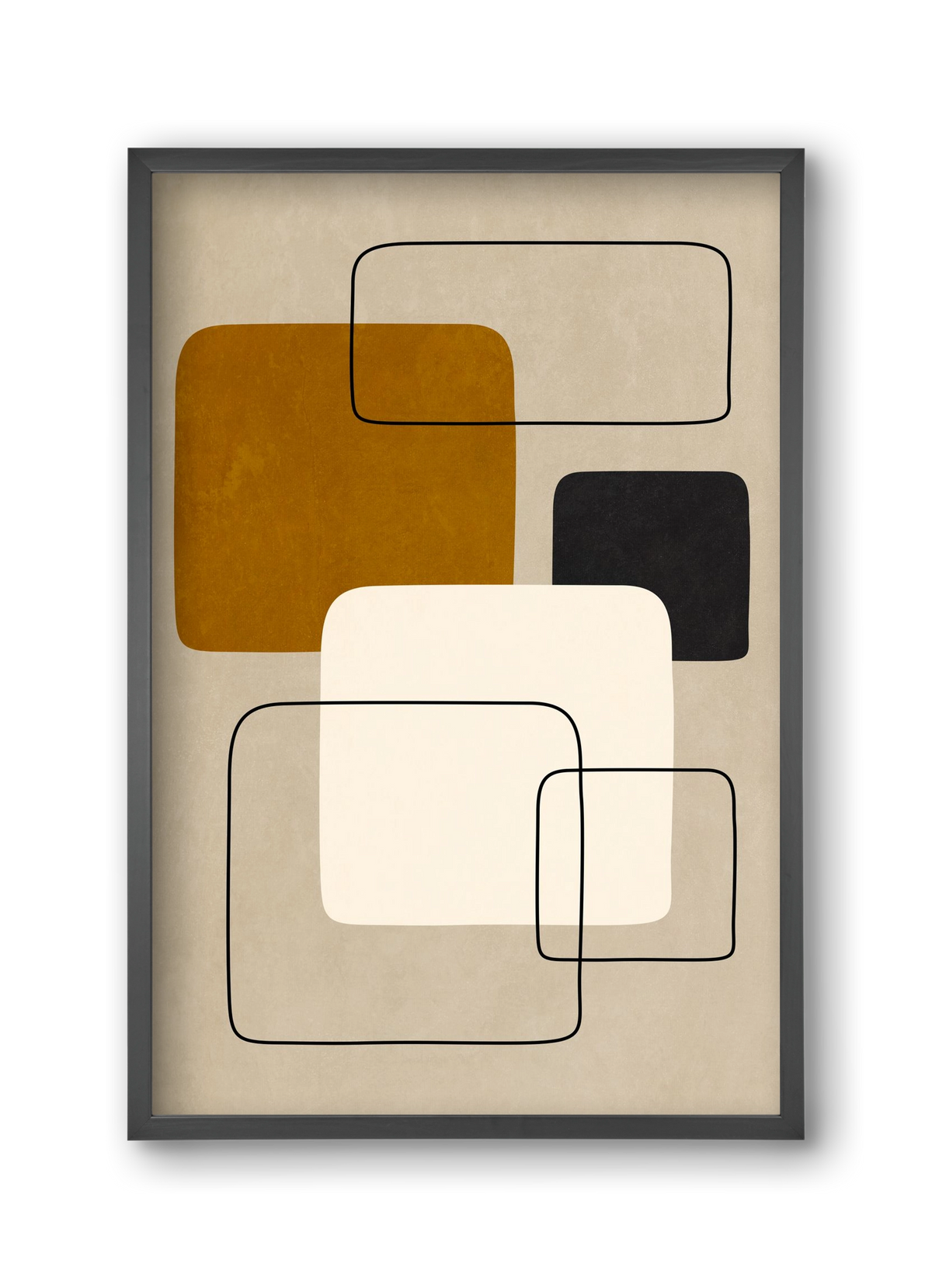 ABSTRACT ART 08, 30x45 cm (30x45 cm), Fekete keret