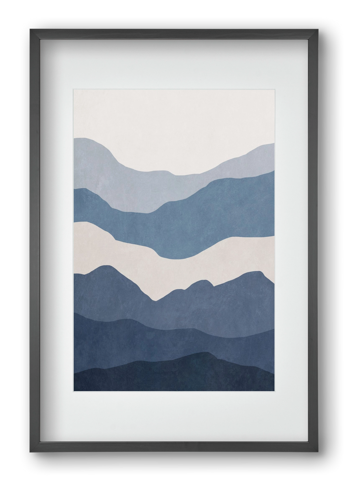 MINIMALIST SEA 01, 40x60 cm (30x45 cm), Fekete keret, paszpartuval