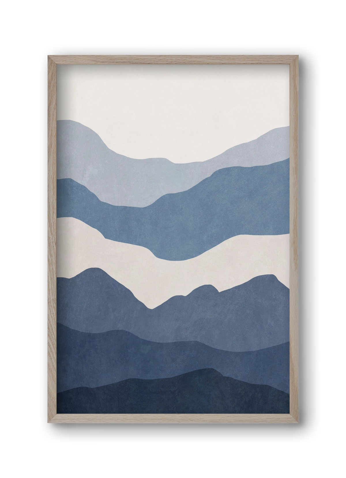 MINIMALIST SEA 01, 30x45 cm (30x45 cm), Tölgy keret